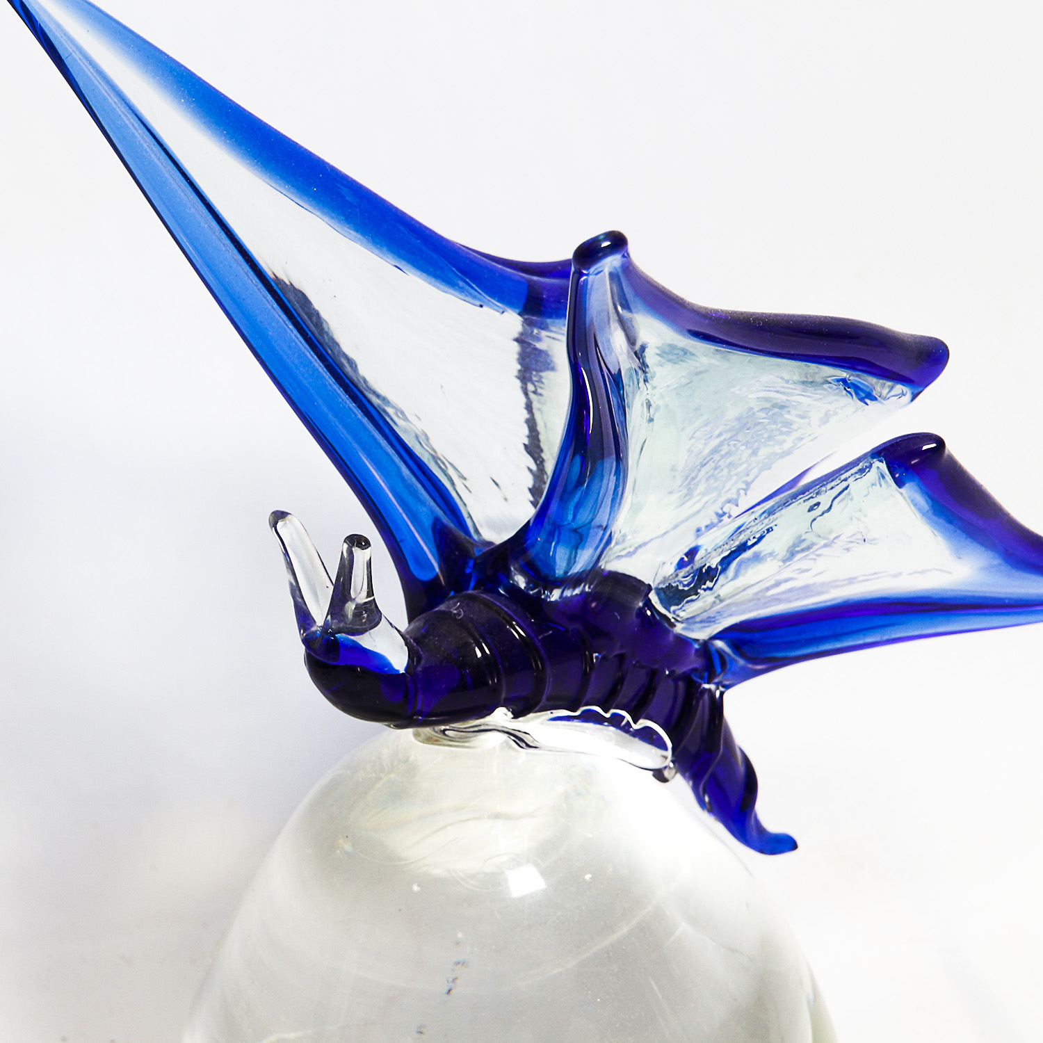 Handblown Glass Bird and Butterfly