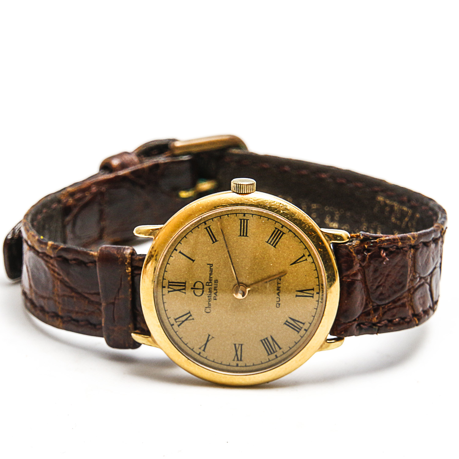 Pair of Vintage Christian Bernard and Elgin Watches