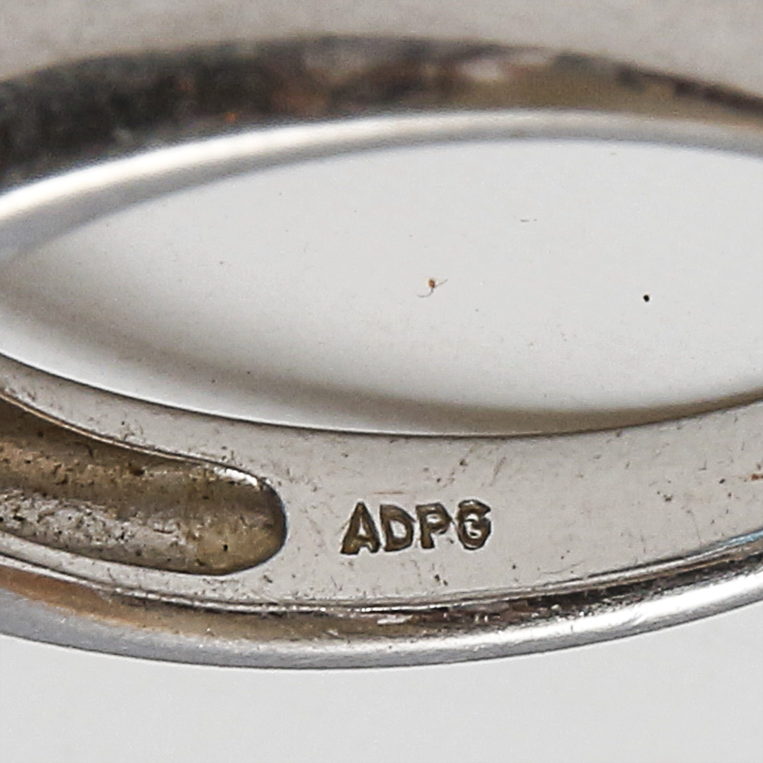 14K White Gold Blue Topaz and Diamond Ring