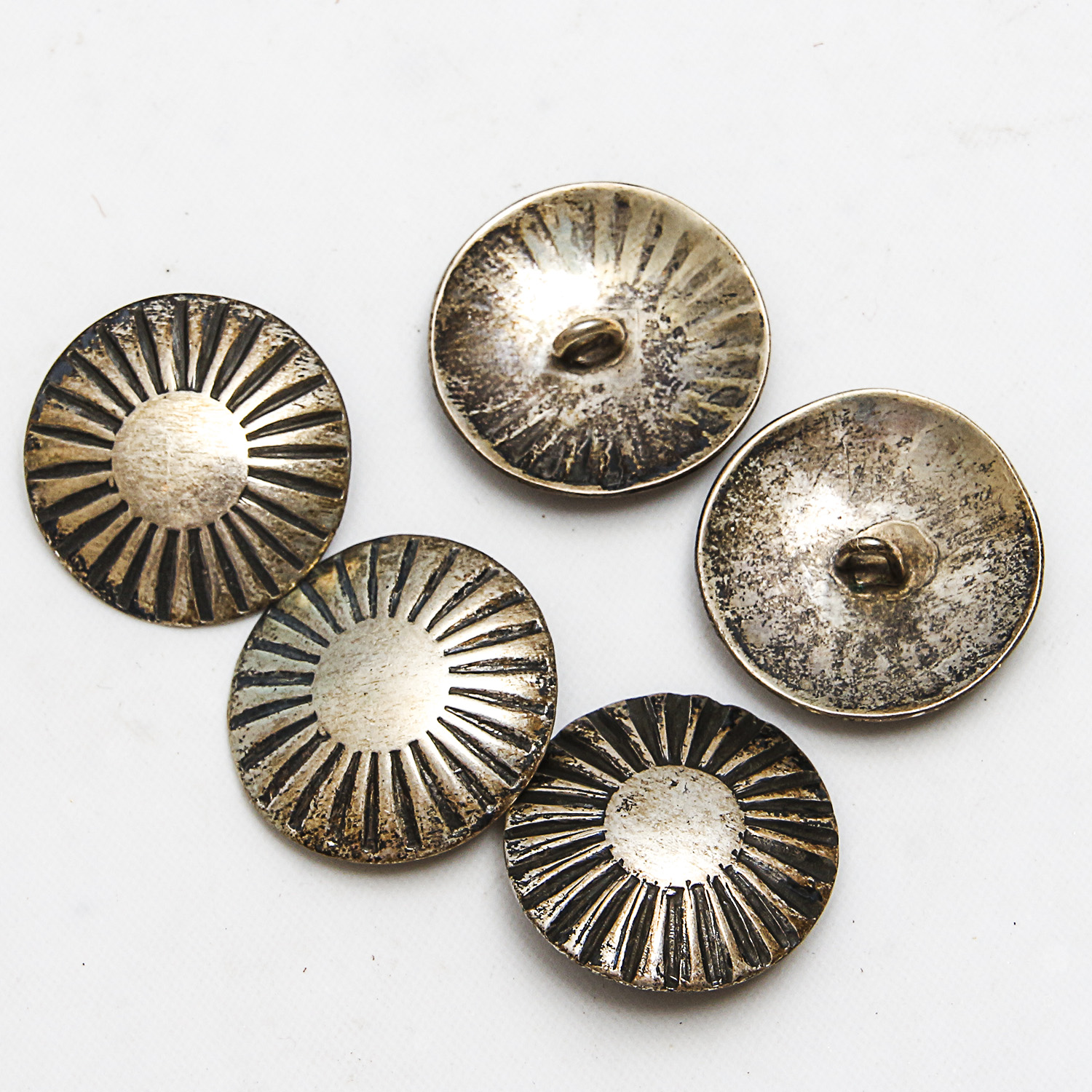 Sterling Silver Buckle, Buttons and Conchos