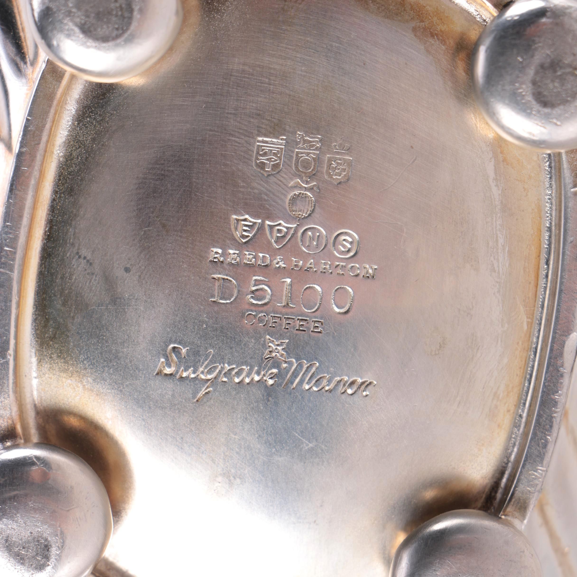 Silver Plated Coffee Set and Candelabra Including Reed & Barton