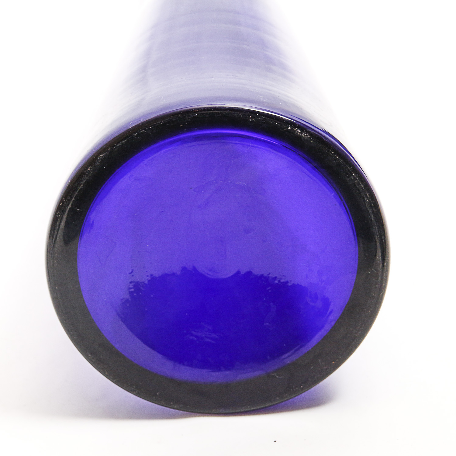 Pair of Italian Art Glass Decanters with Clear Stoppers Featuring V. Nason & Co.