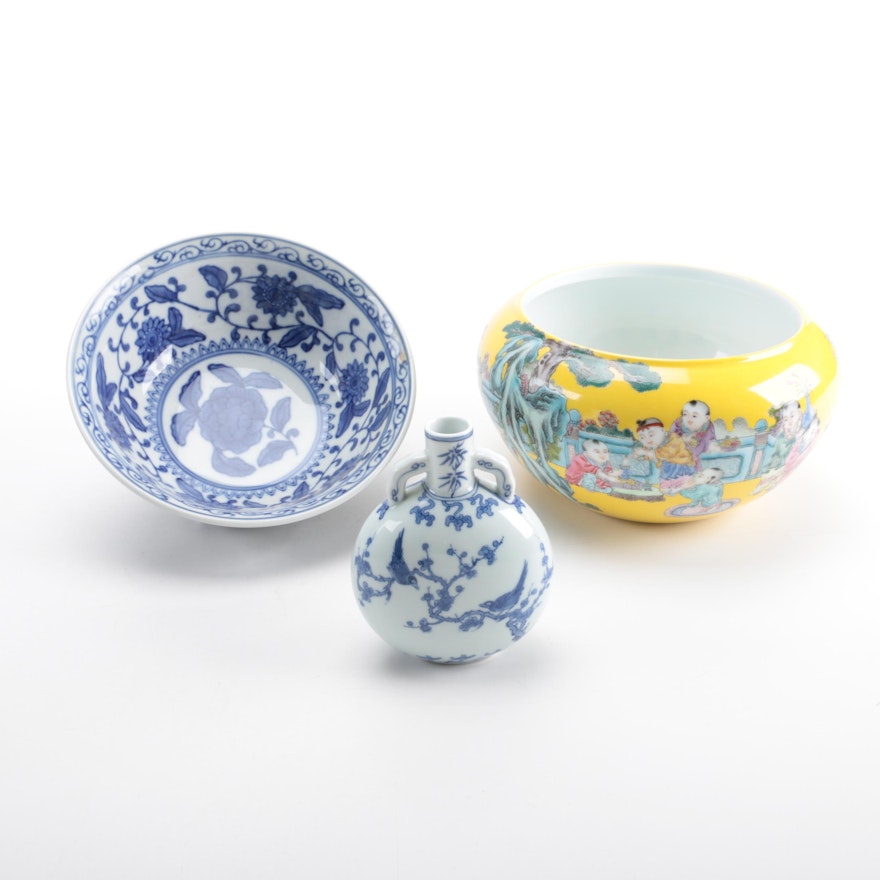 Chinese Ceramic Bowls and Vessels