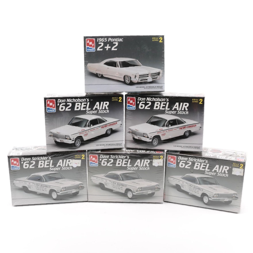 Six 1962 Bel Air Super Stock Model Cars