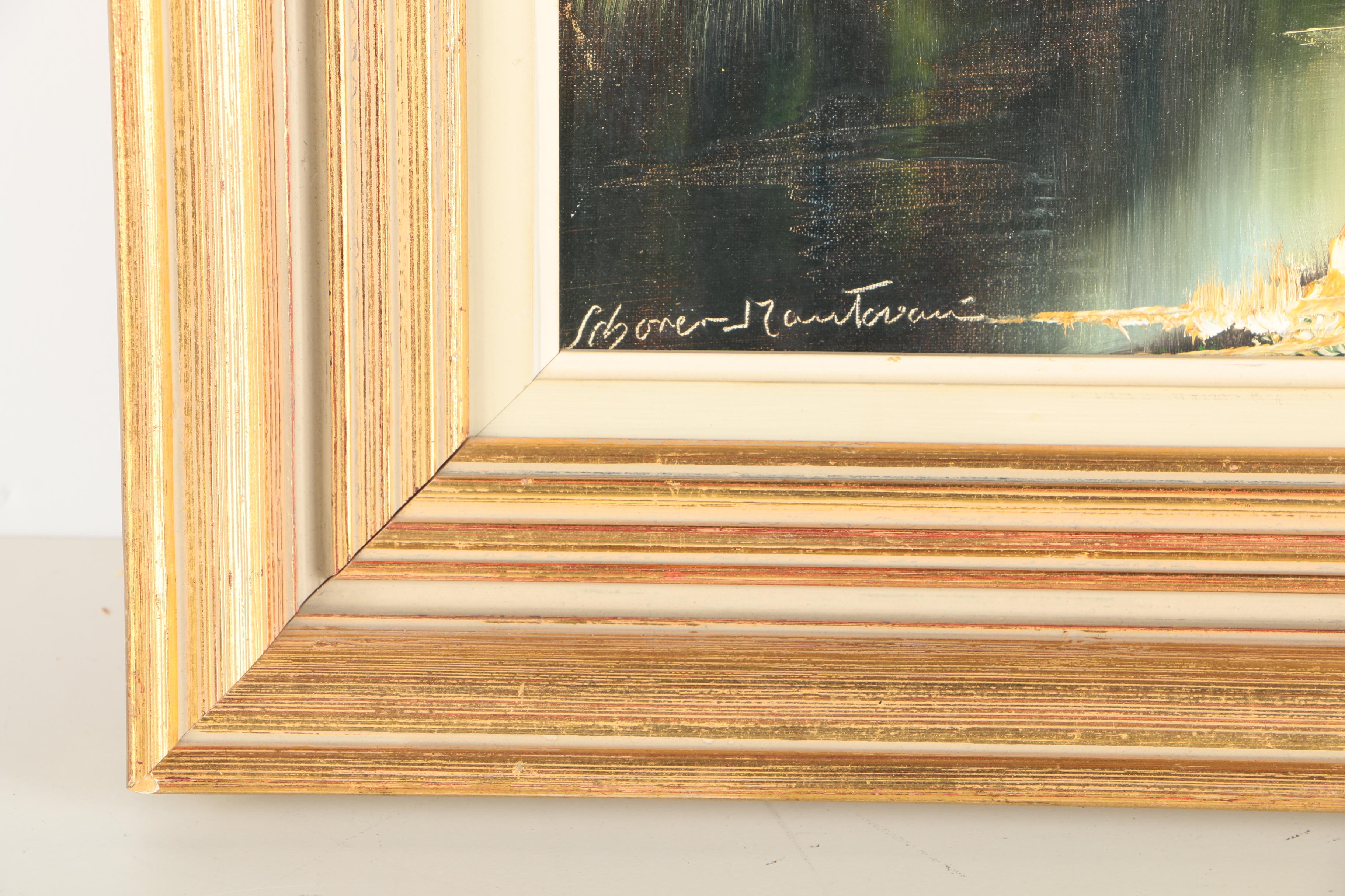 Schorrer Oil Painting on Canvas of a Winding Stream