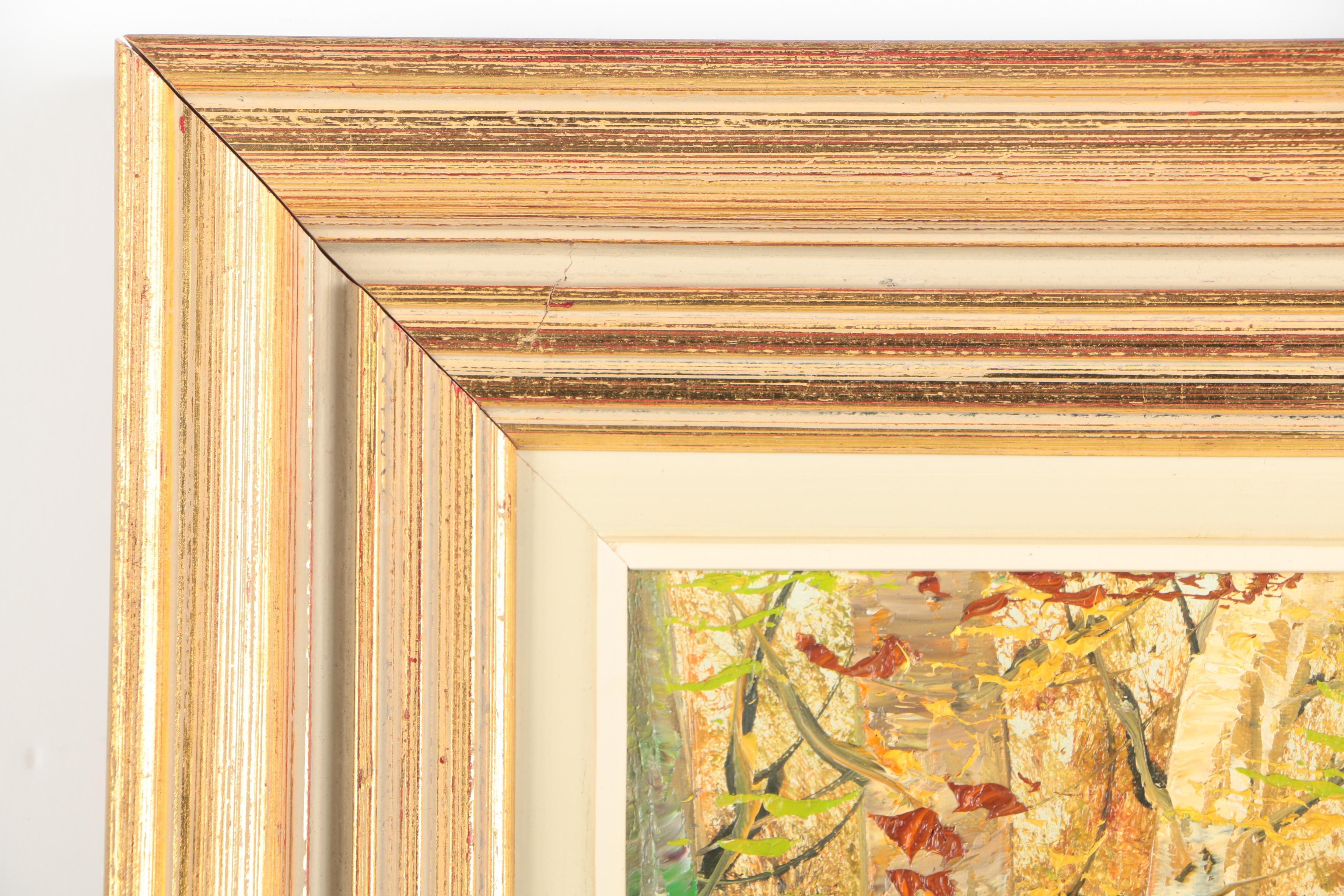 Schorrer Oil Painting on Canvas of a Winding Stream