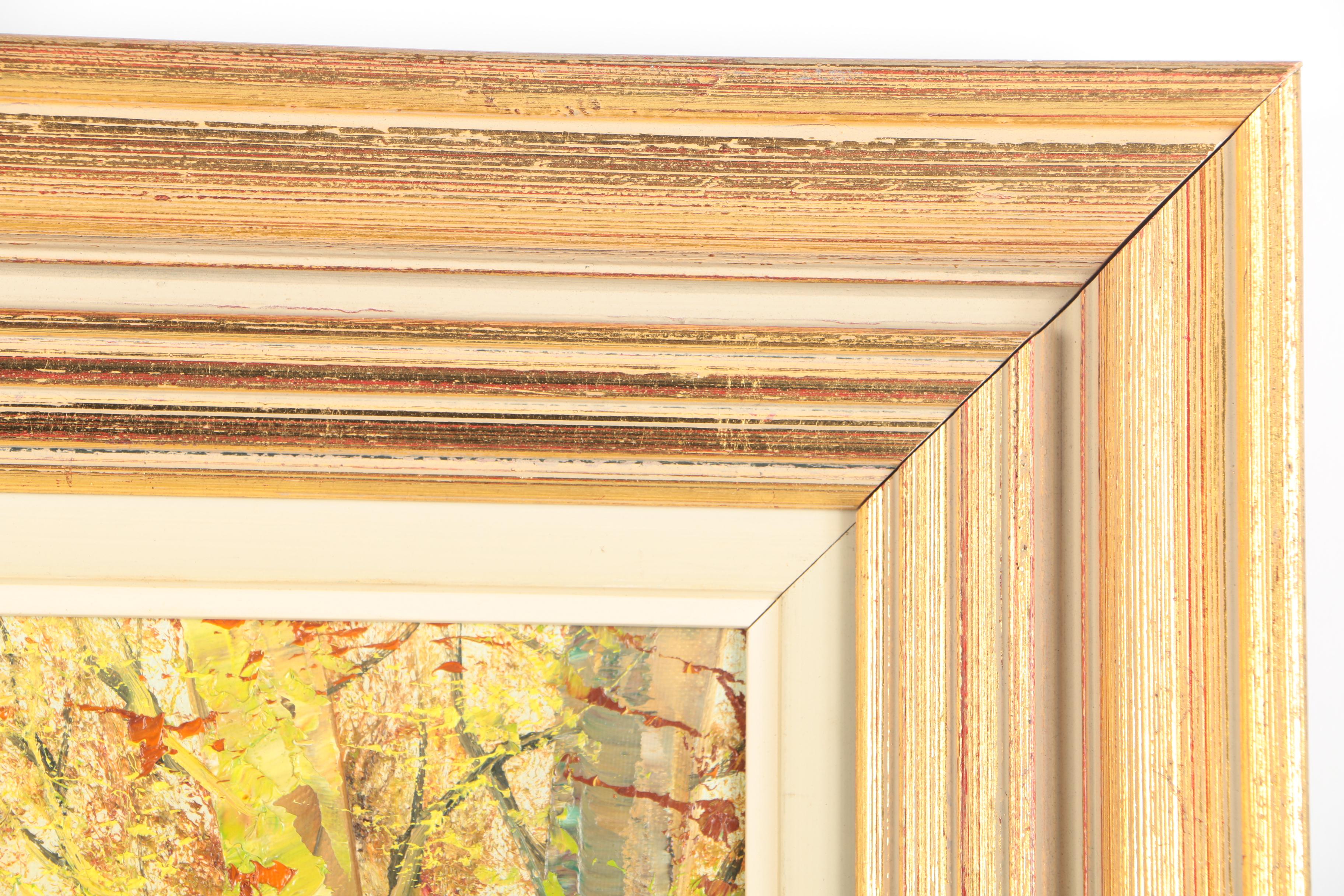 Schorrer Oil Painting on Canvas of a Winding Stream