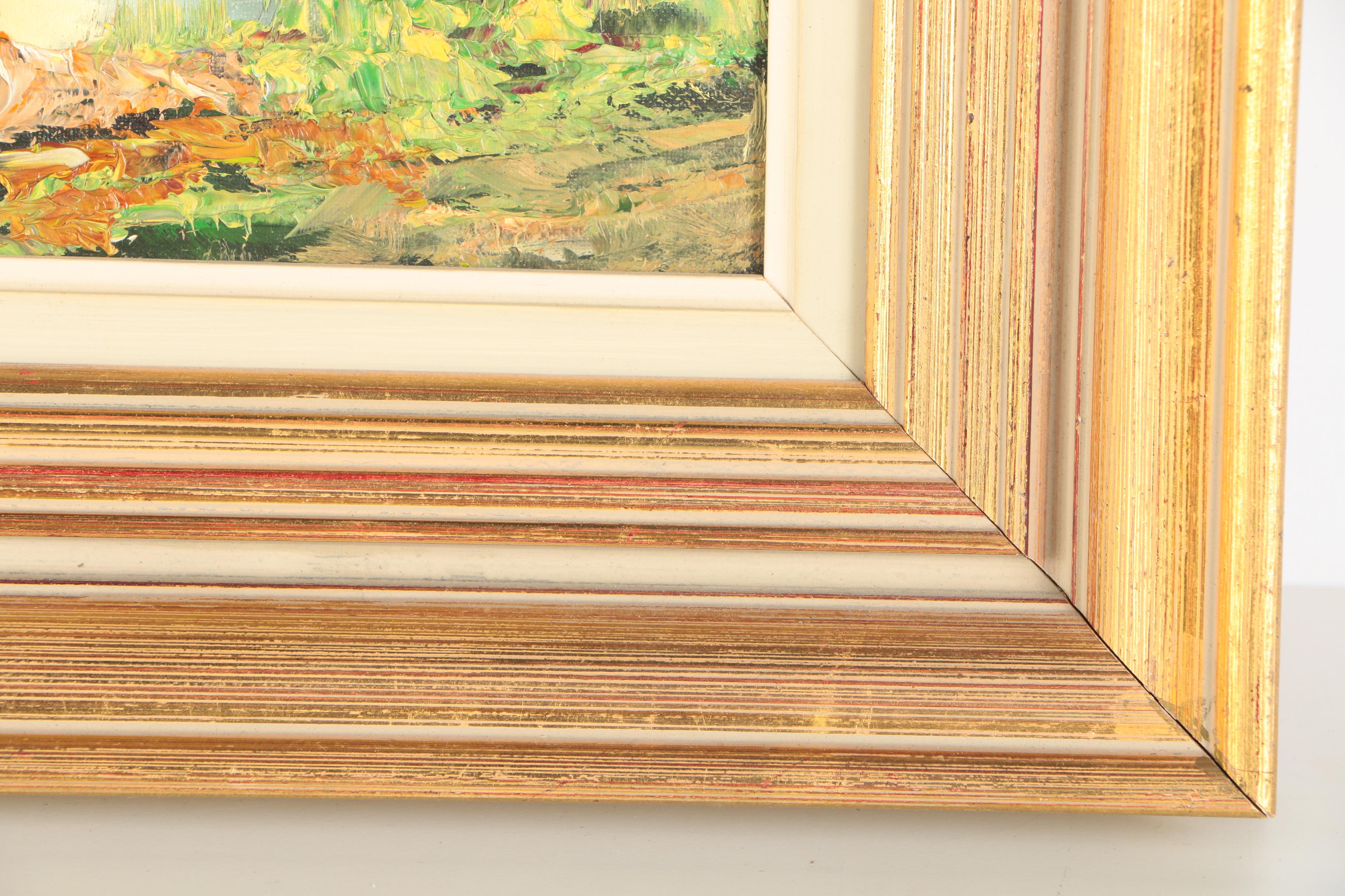 Schorrer Oil Painting on Canvas of a Winding Stream