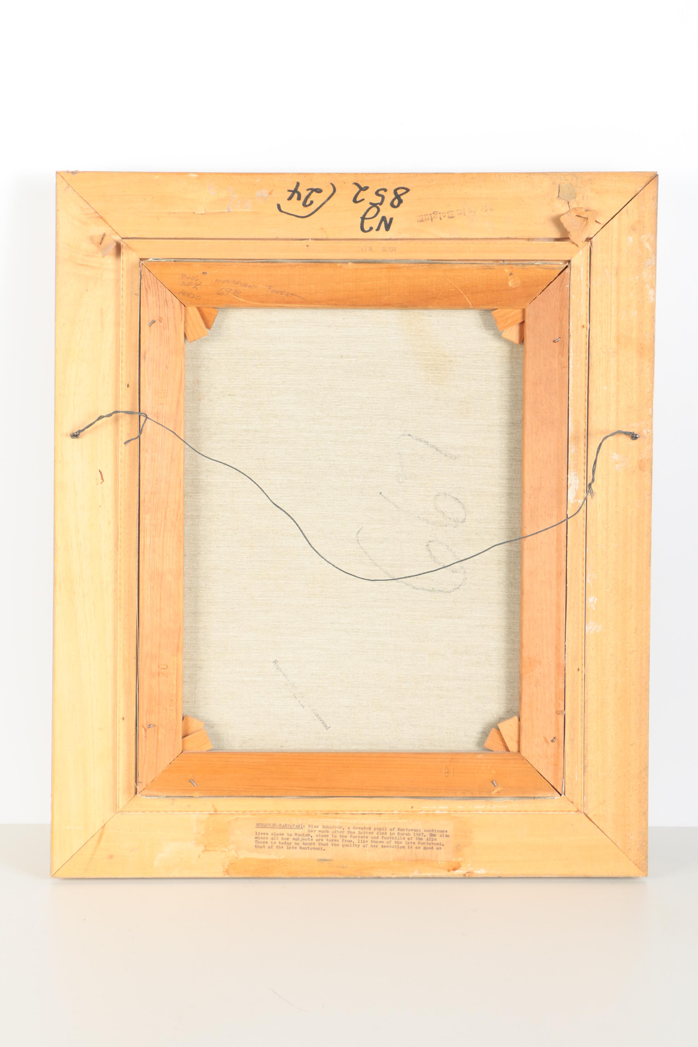 Schorrer Oil Painting on Canvas of a Winding Stream