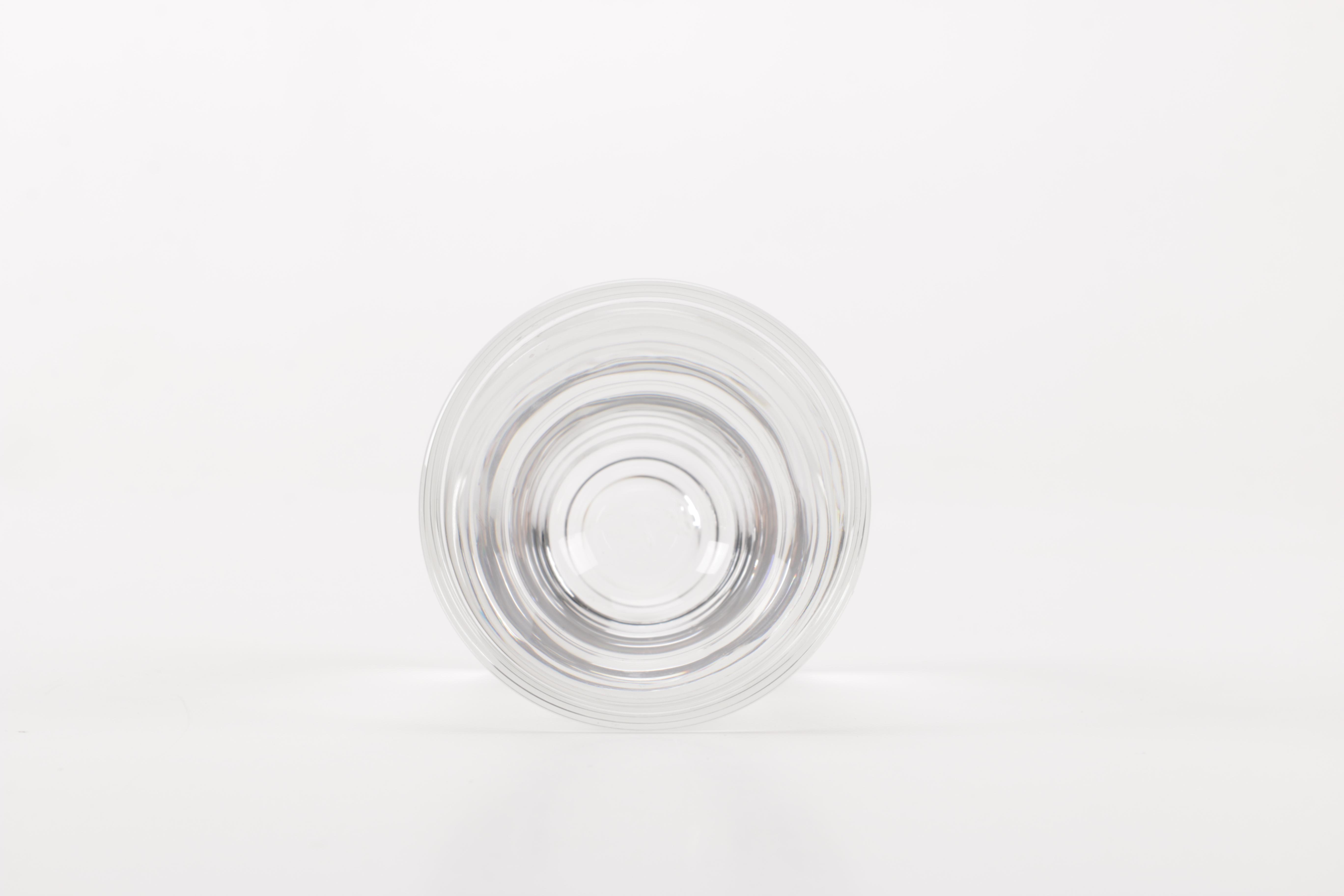 Crystal Shot Glasses and Plastic Coaster Set