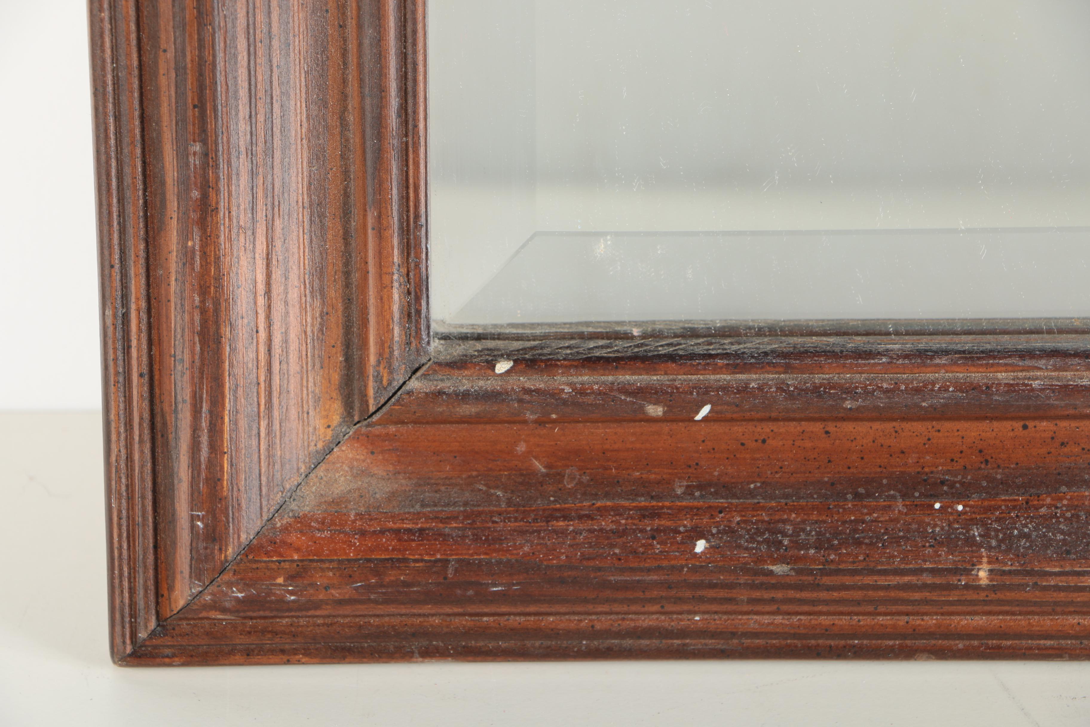 Framed Beveled Wall Mirror