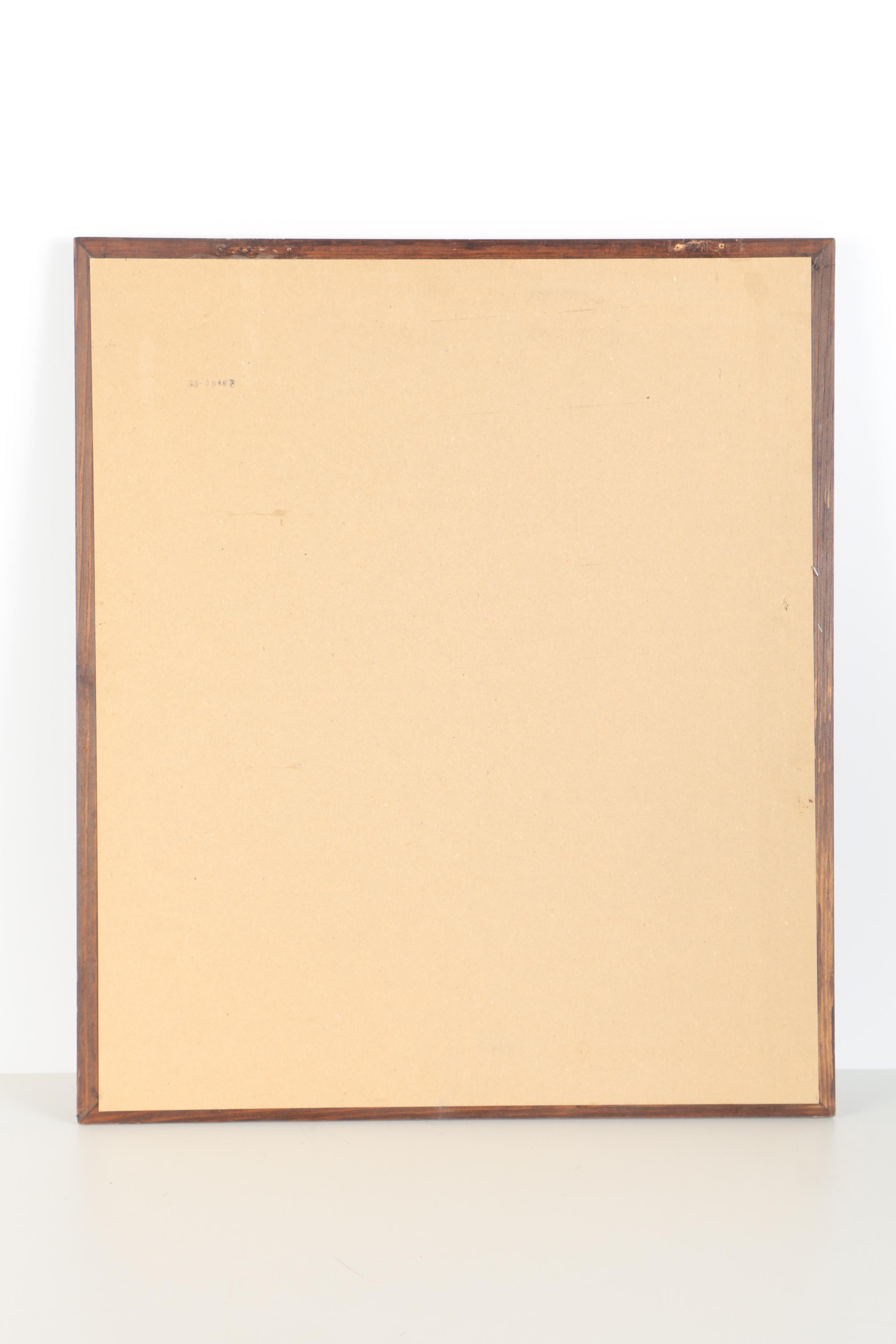 Framed Beveled Wall Mirror