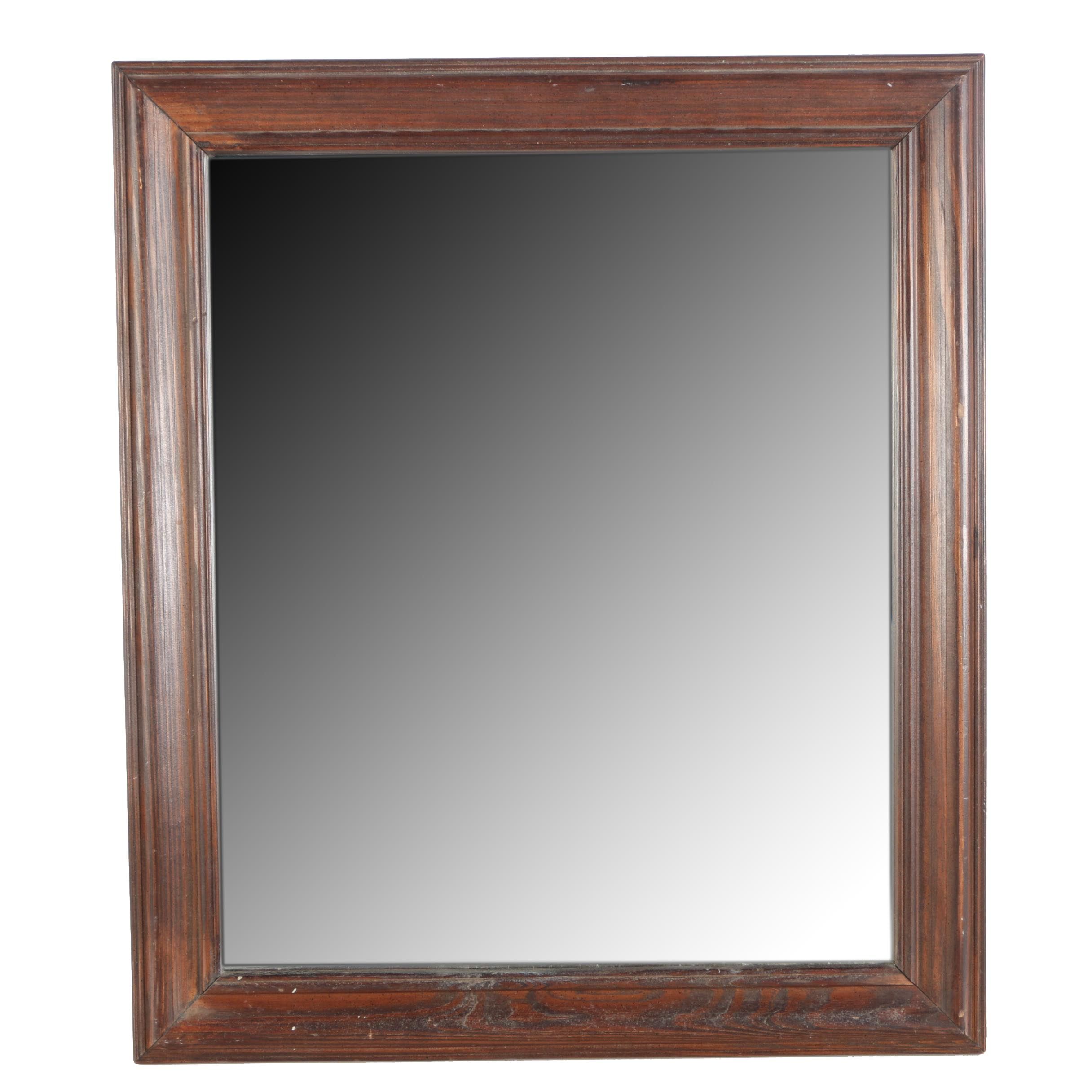 Framed Beveled Wall Mirror