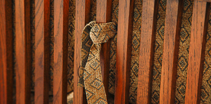 Vintage Mission Style Oak Loveseat