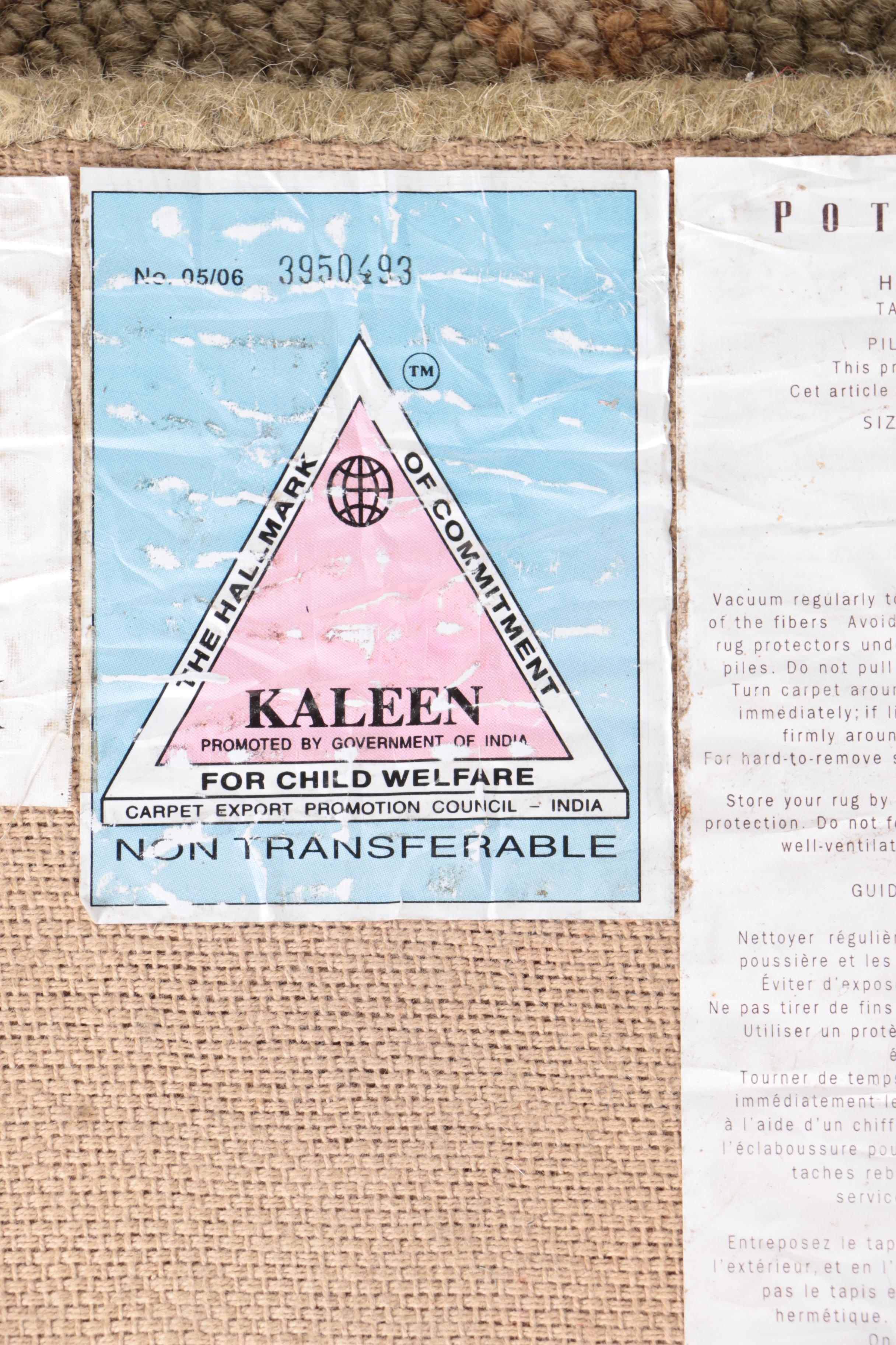 Hand-Tufted Pottery Barn "Camilla" Wool Area Rug