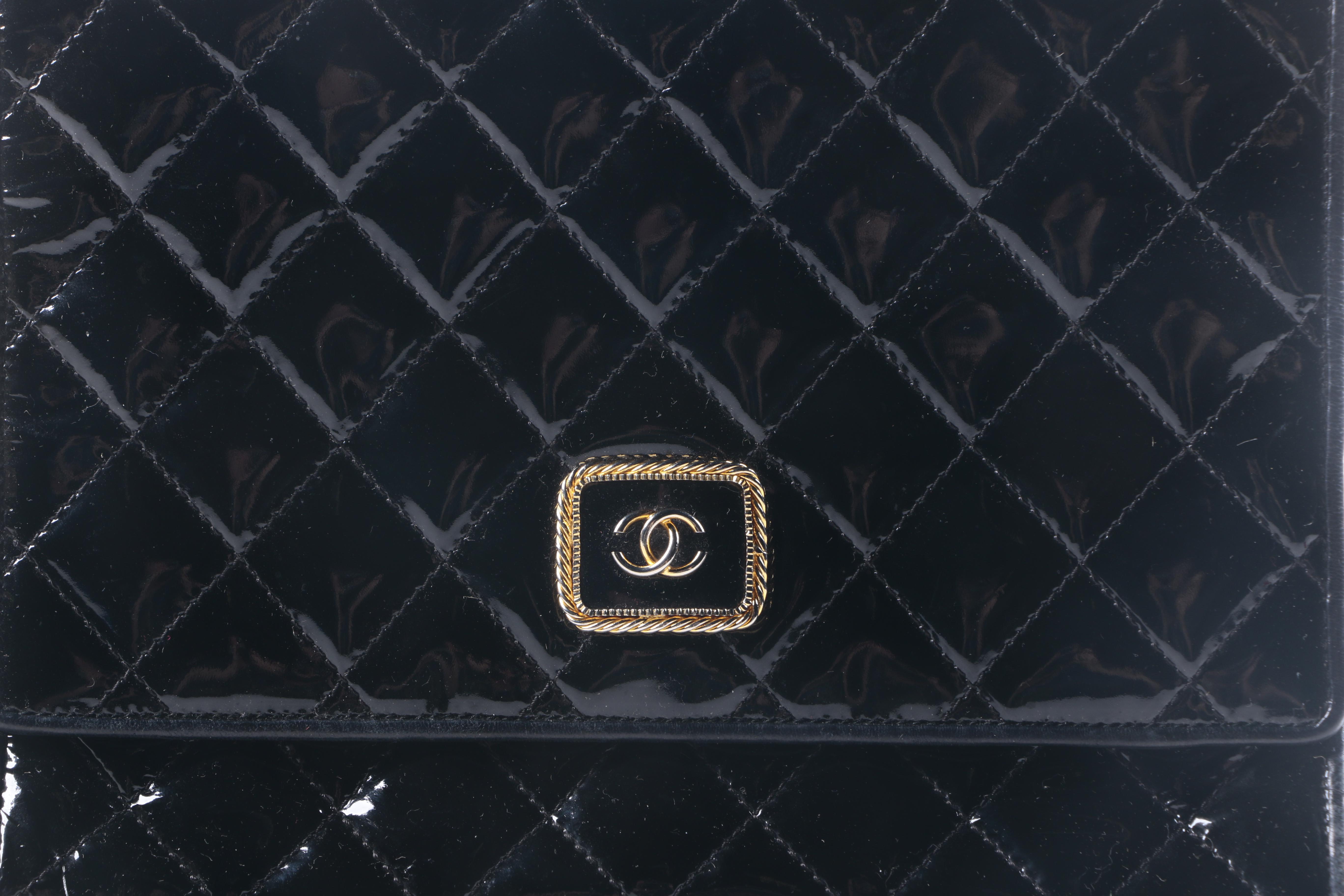 Vintage Chanel Patent Leather Handbag