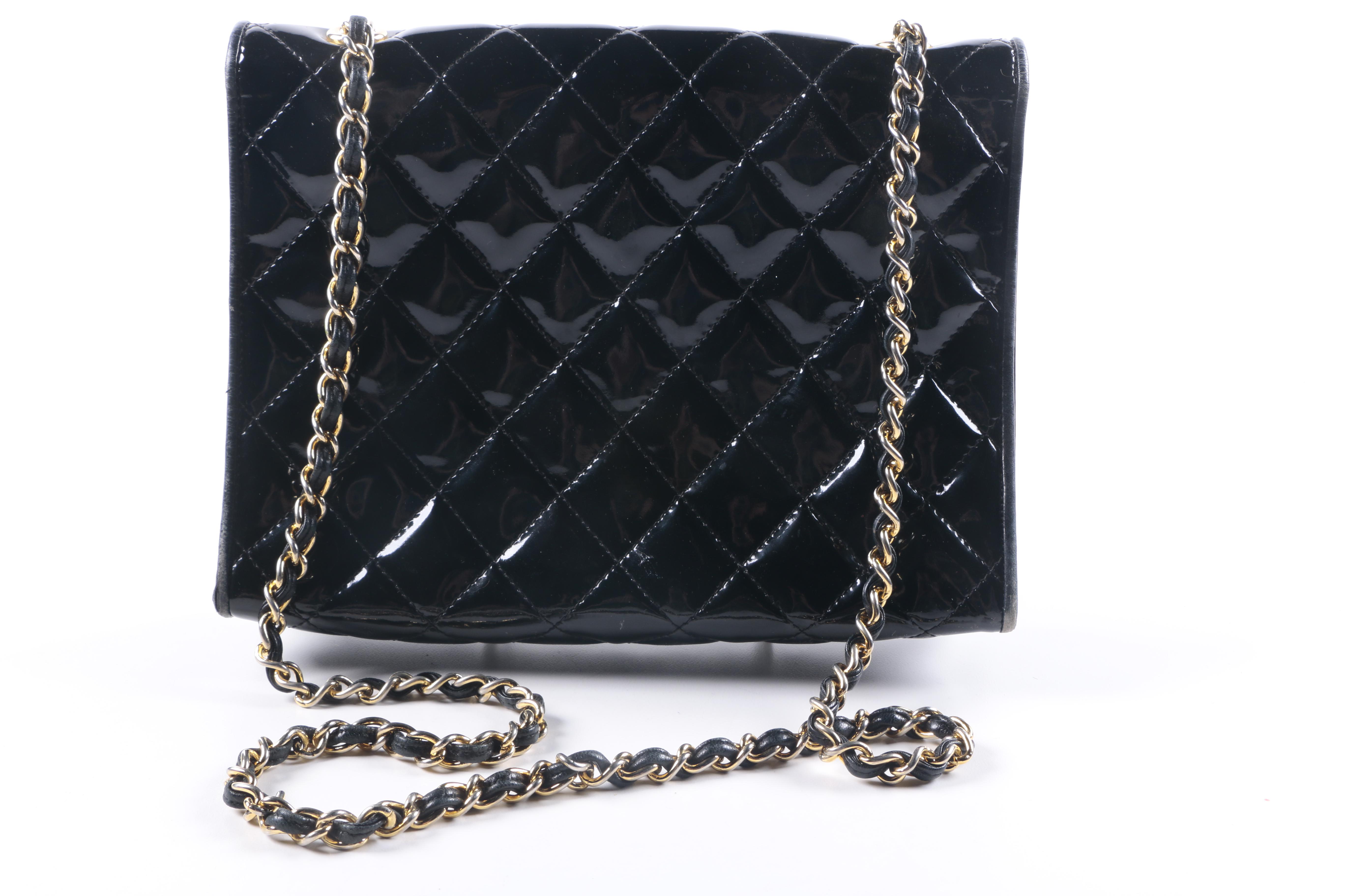 Vintage Chanel Patent Leather Handbag