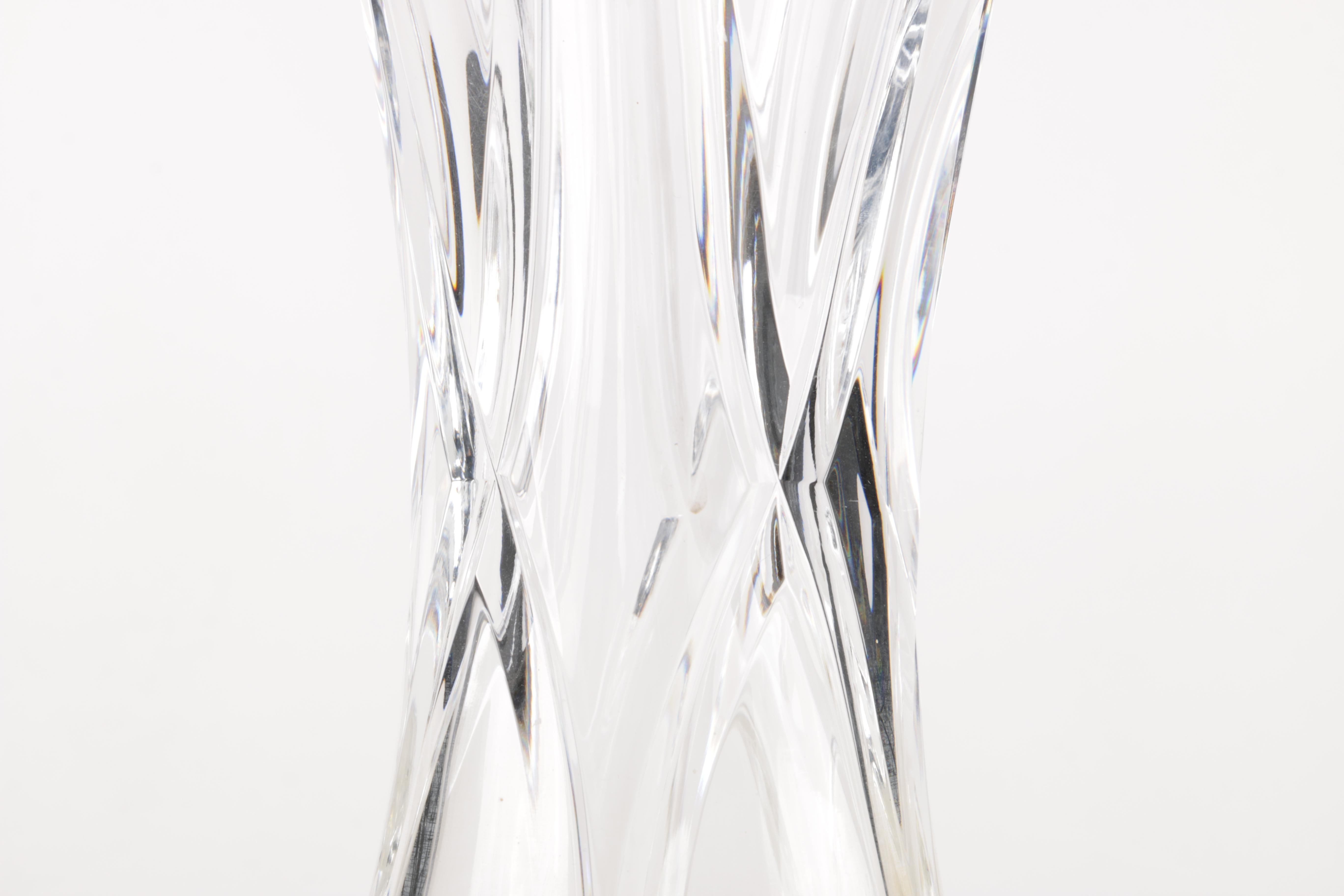 Tapered Crystal Vase