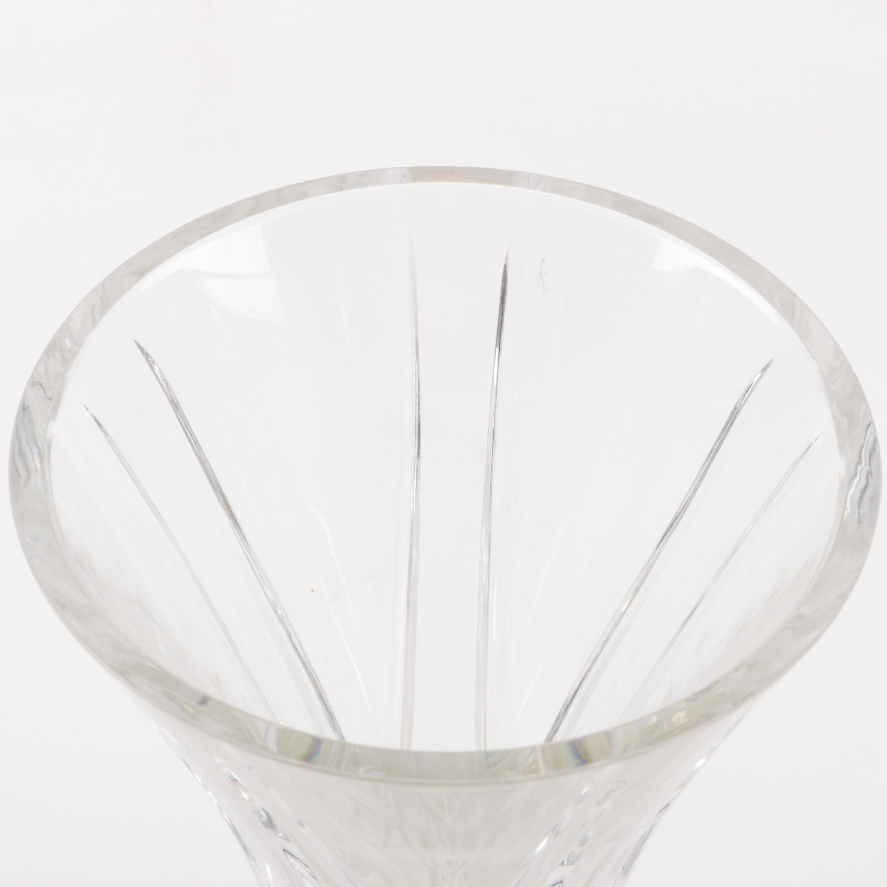 Tapered Crystal Vase