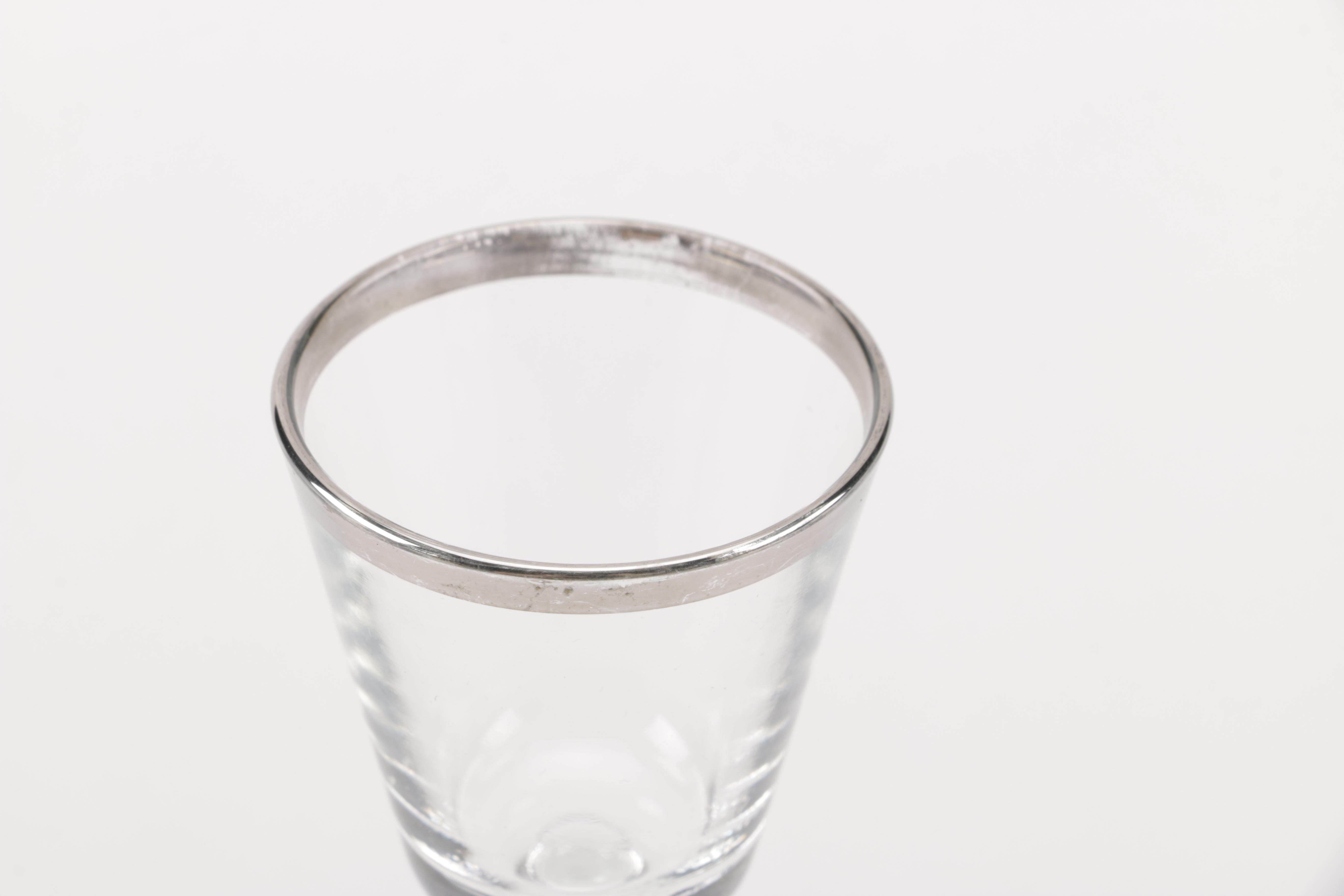 Glass Cordial Stemware Set