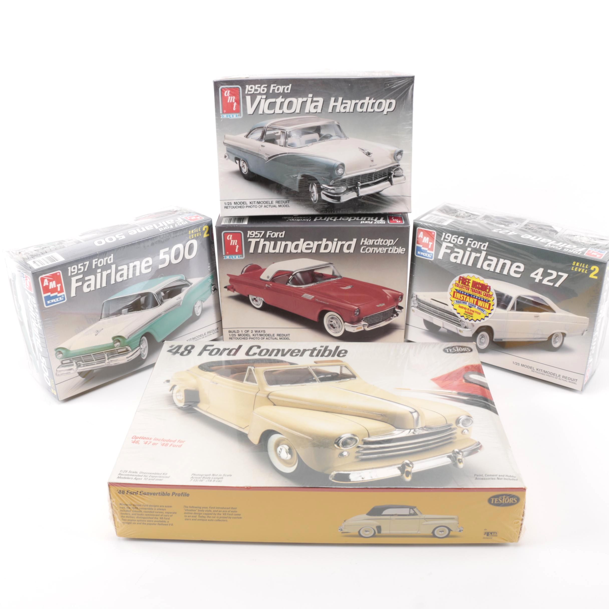 Collection of Ford Convertible Model Kits