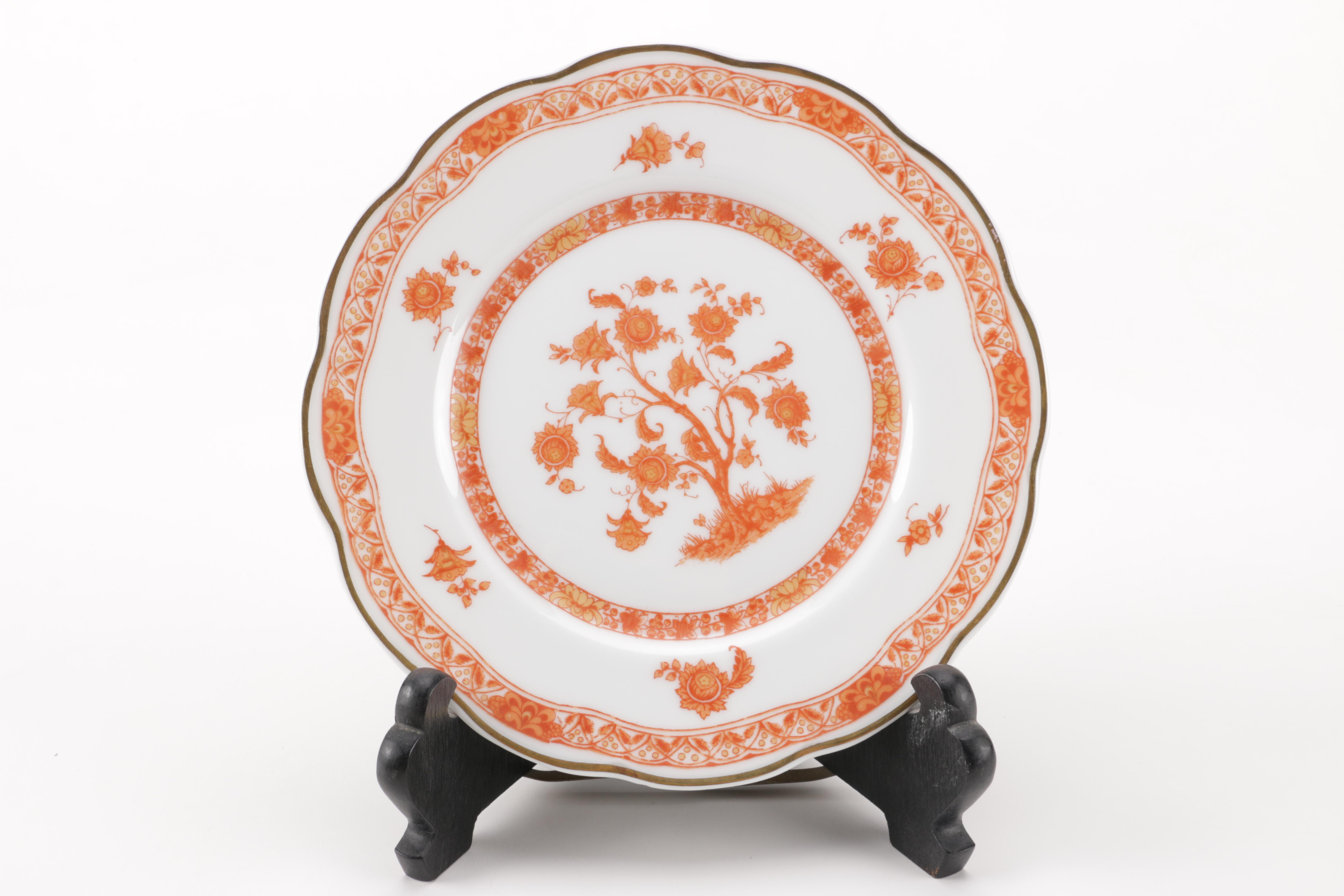 Haviland and Delft Decorative Plates and Stands