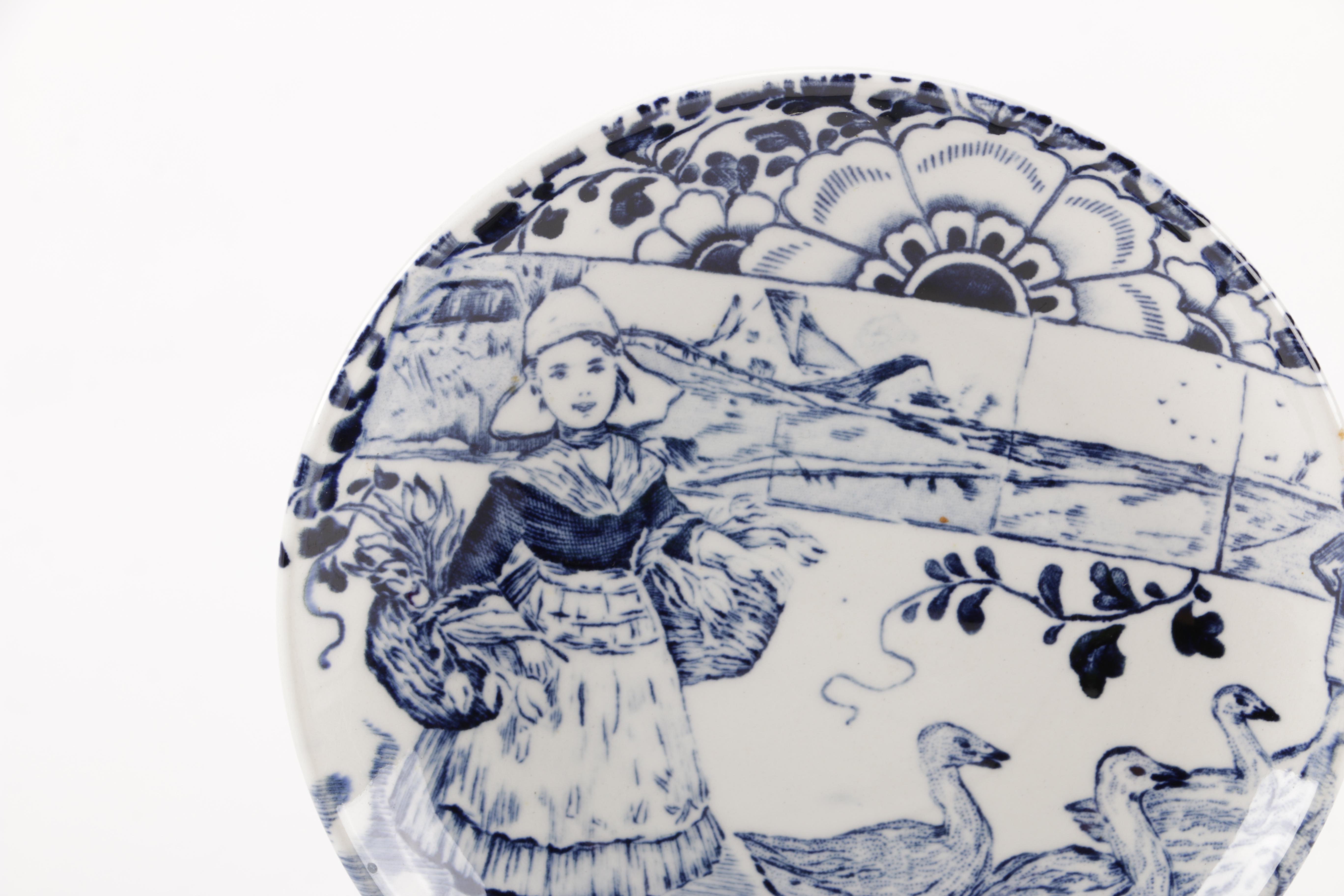 Haviland and Delft Decorative Plates and Stands