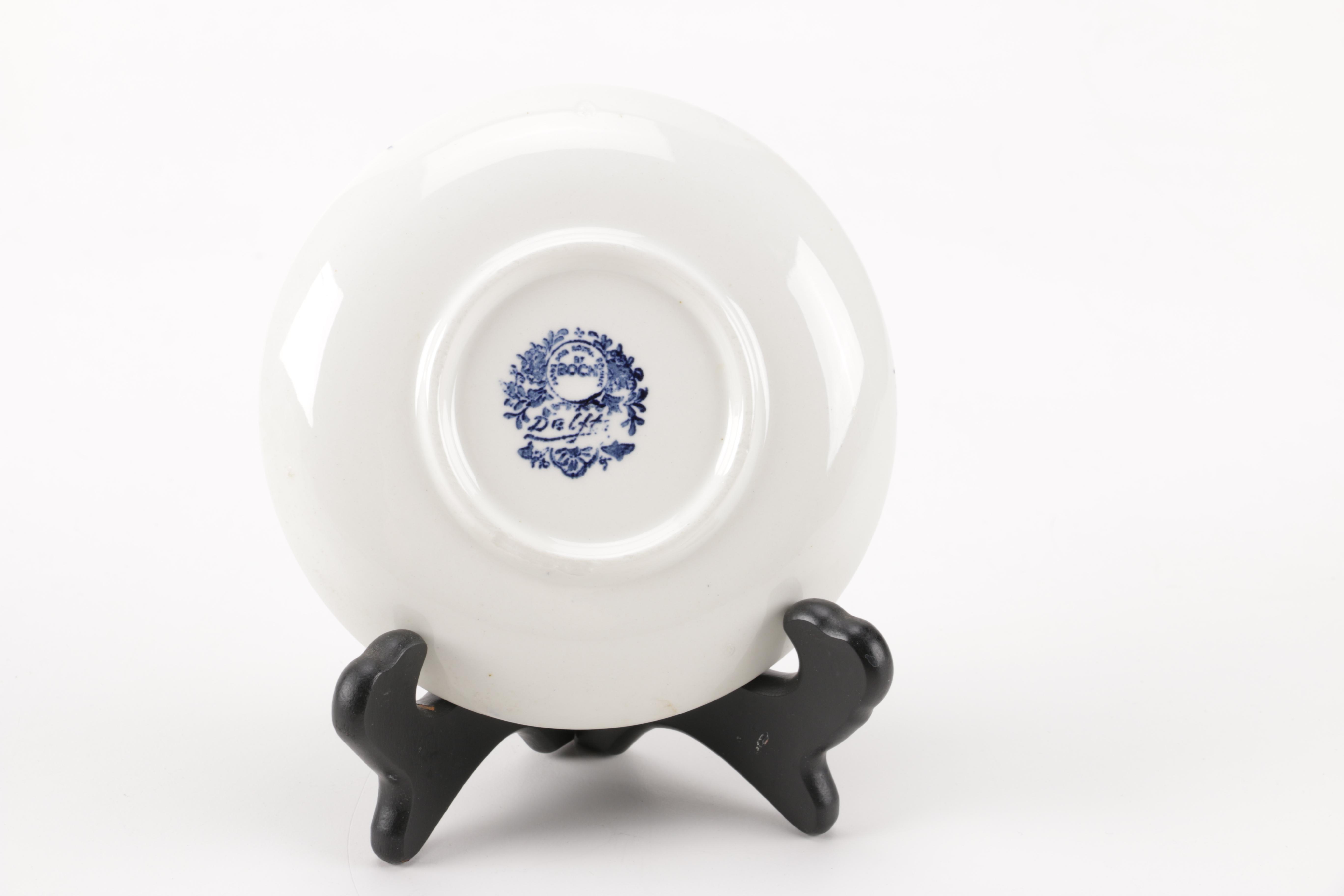 Haviland and Delft Decorative Plates and Stands