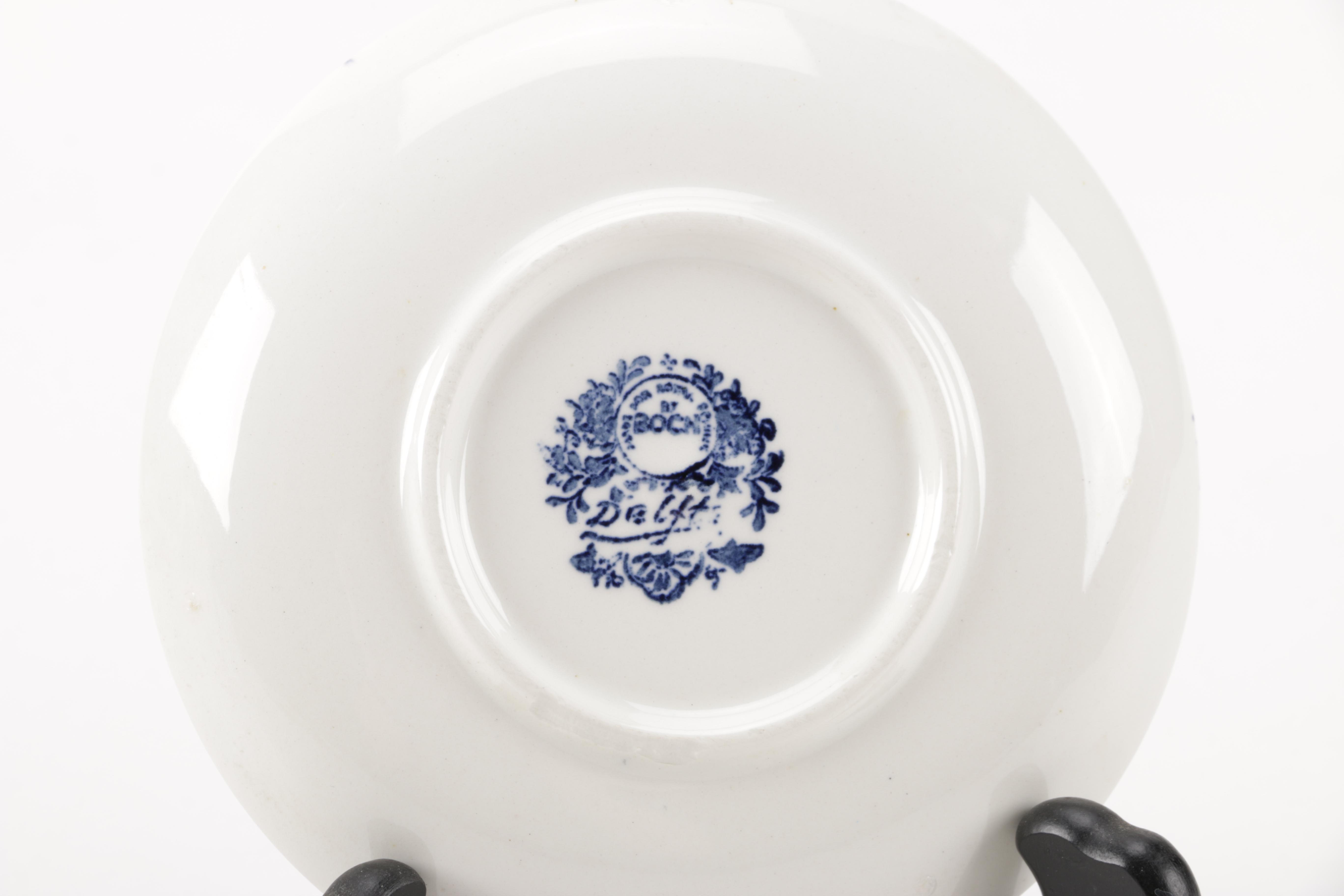 Haviland and Delft Decorative Plates and Stands