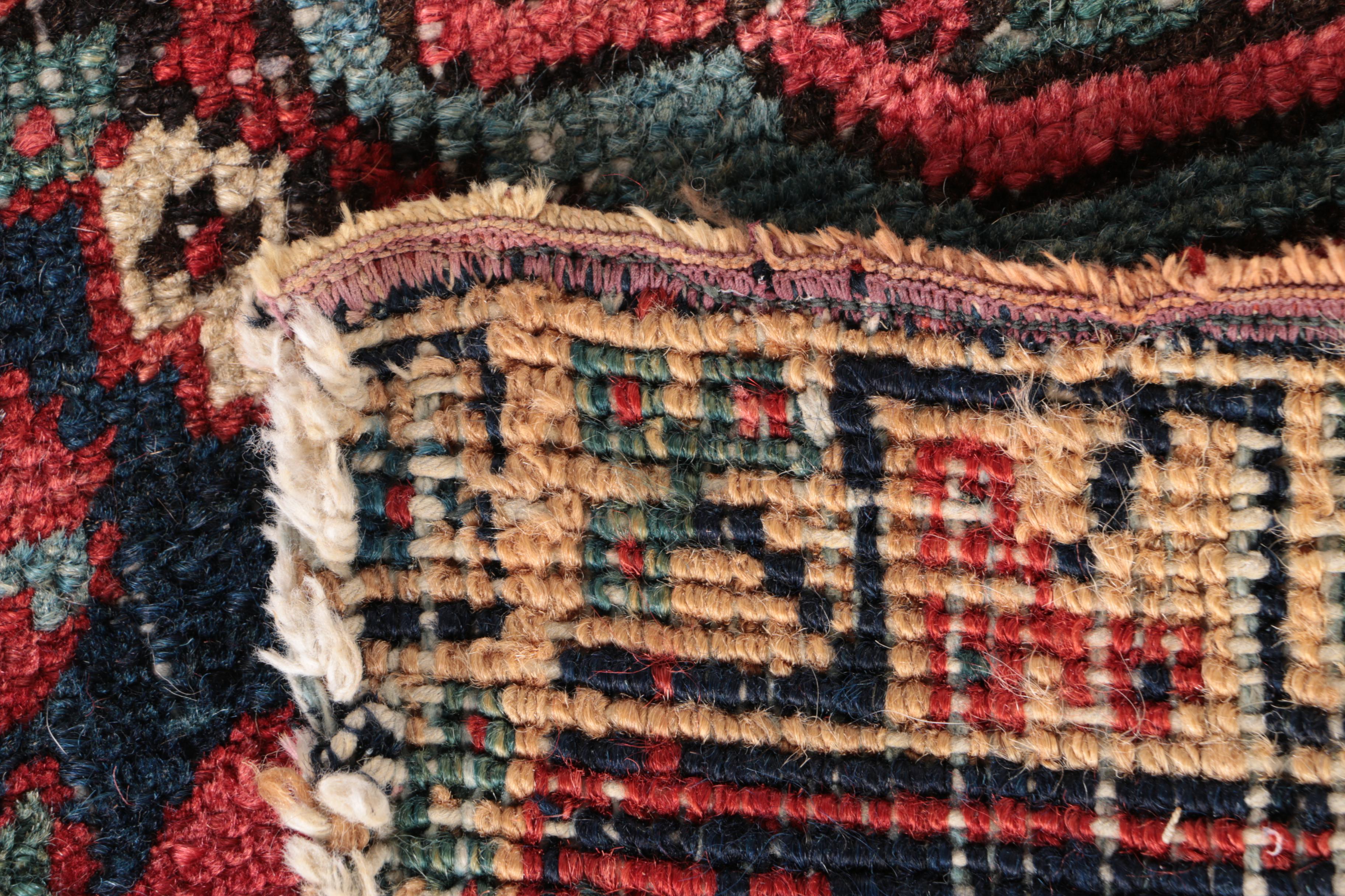 Antique Hand-Knotted Heriz Serapi Area Rug