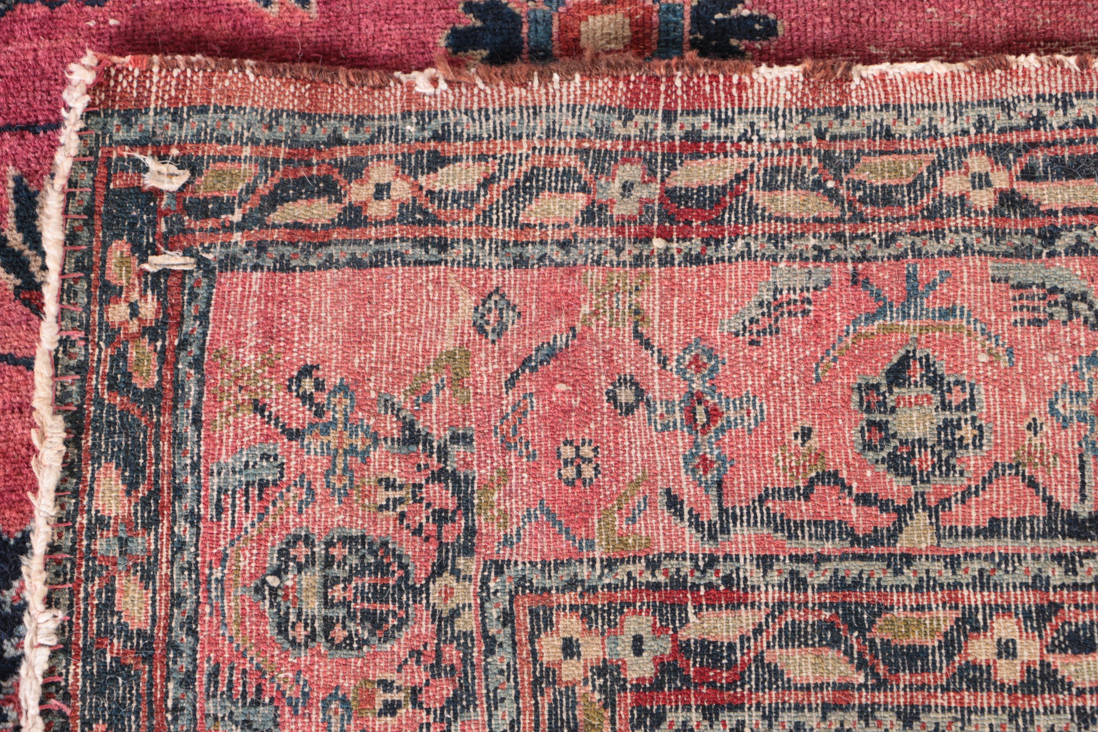 Semi-Antique Hand-Knotted Persian Arak Area Rug