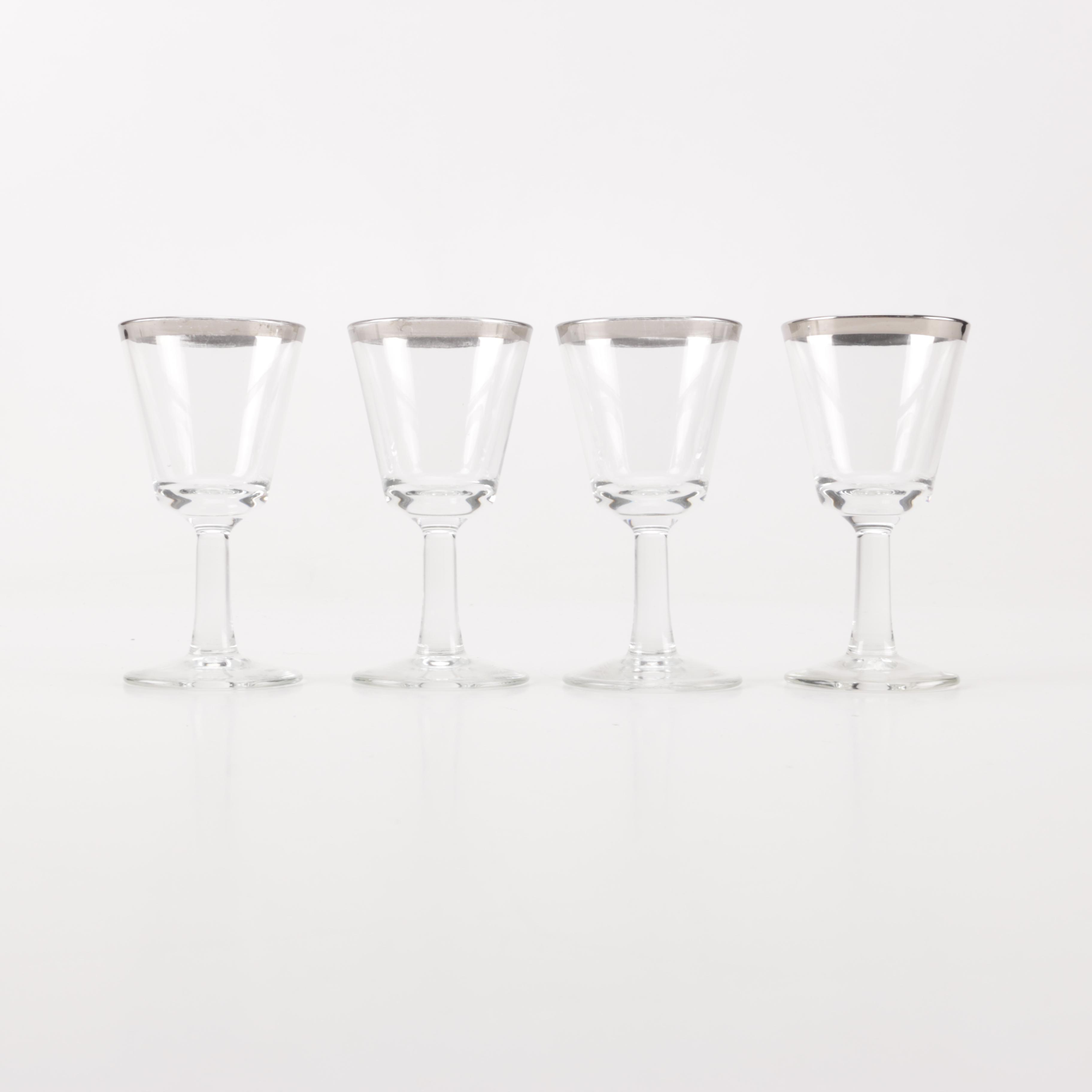 Glass Cordial Stemware Set