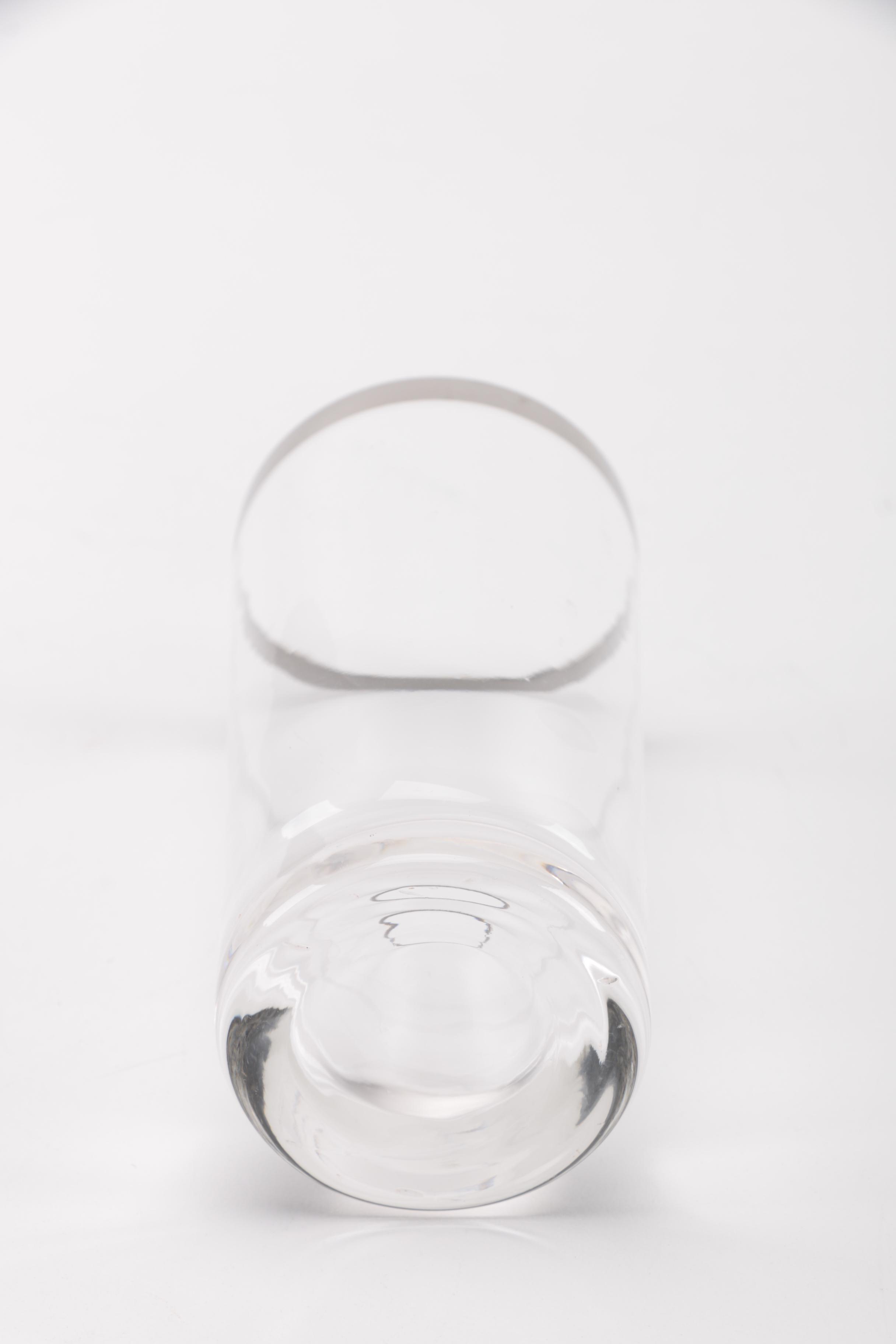 Pewter Rim Highball Glasses