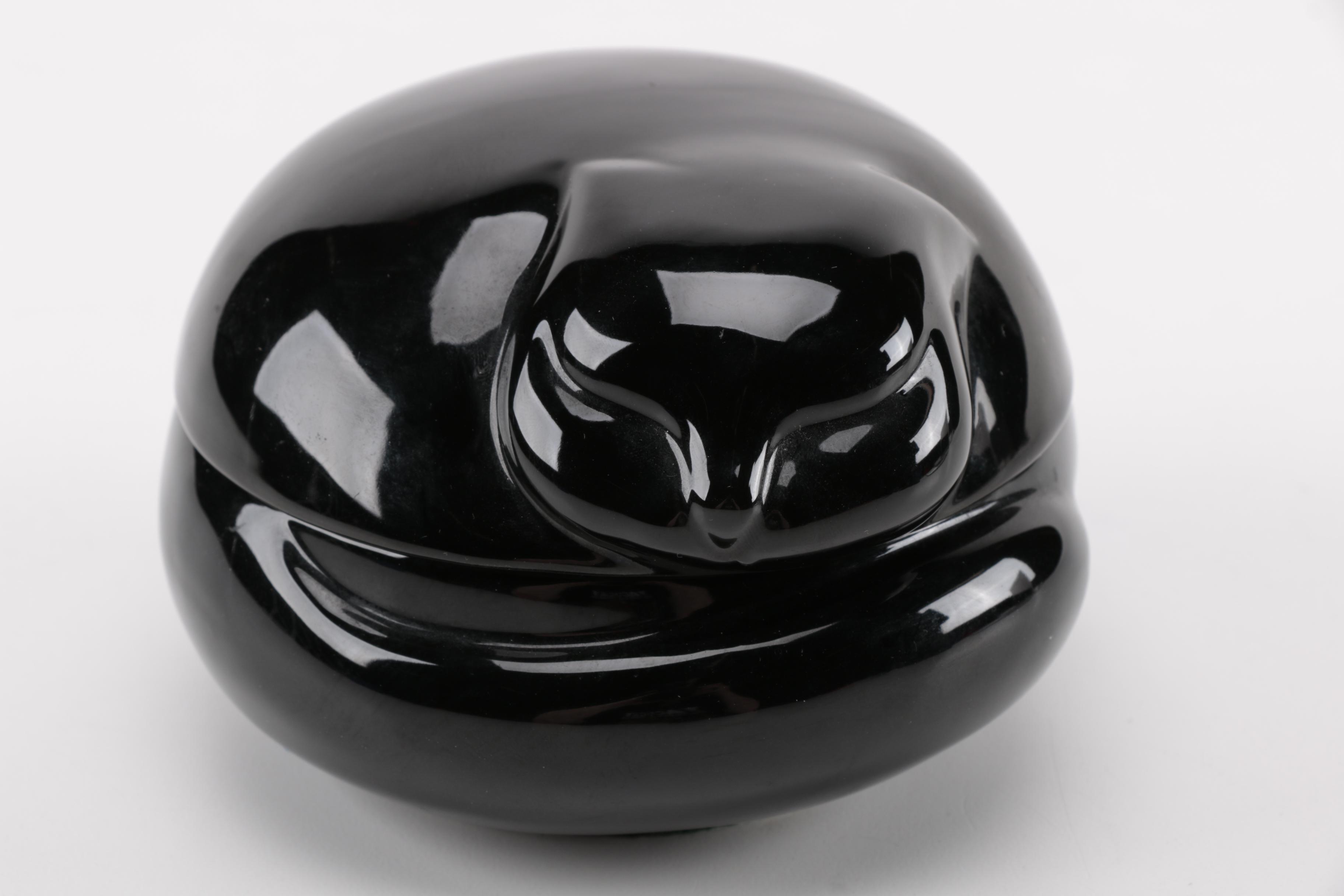 Tiffany & Co. Black Cat Trinket Jar