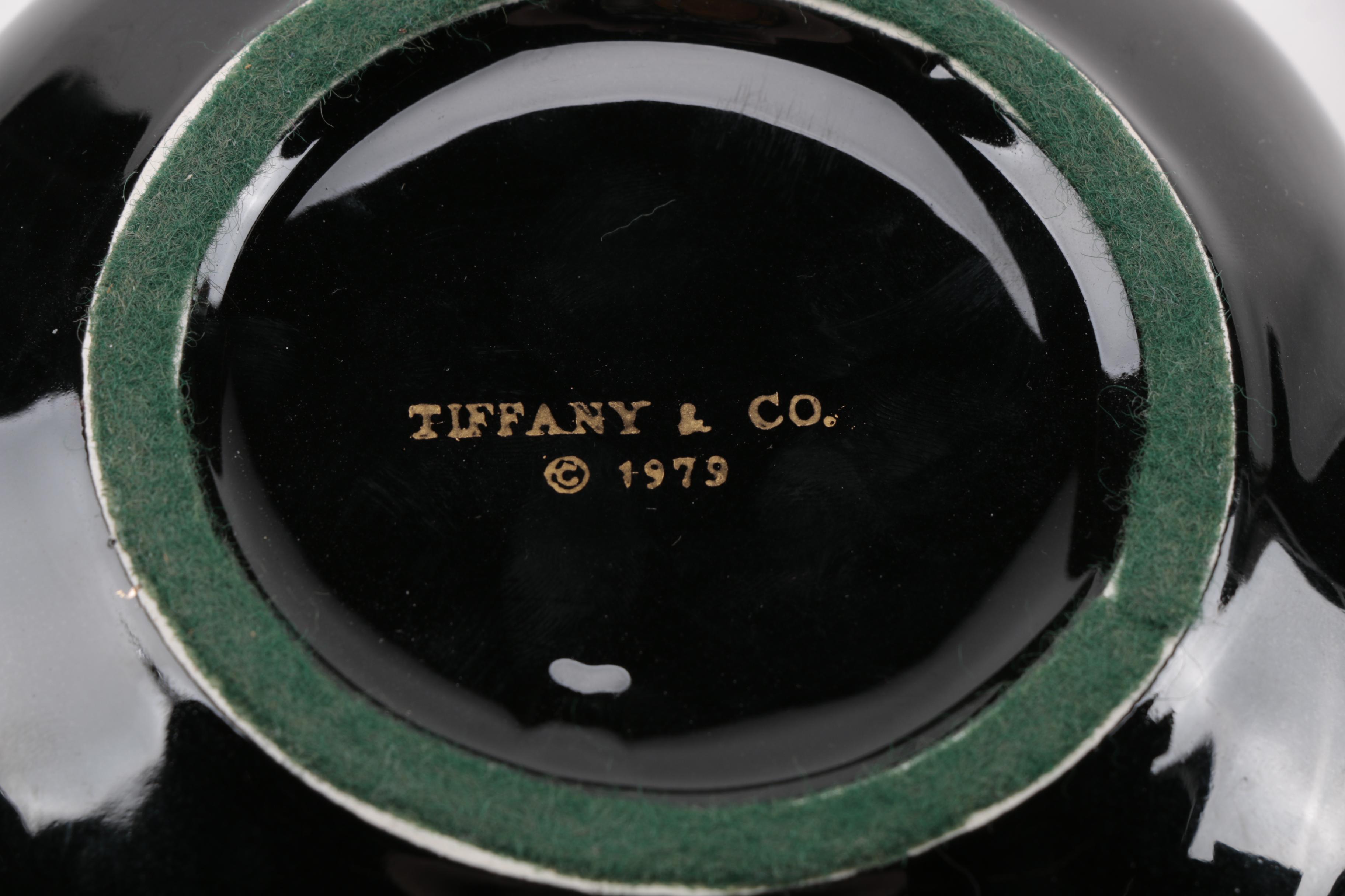 Tiffany & Co. Black Cat Trinket Jar