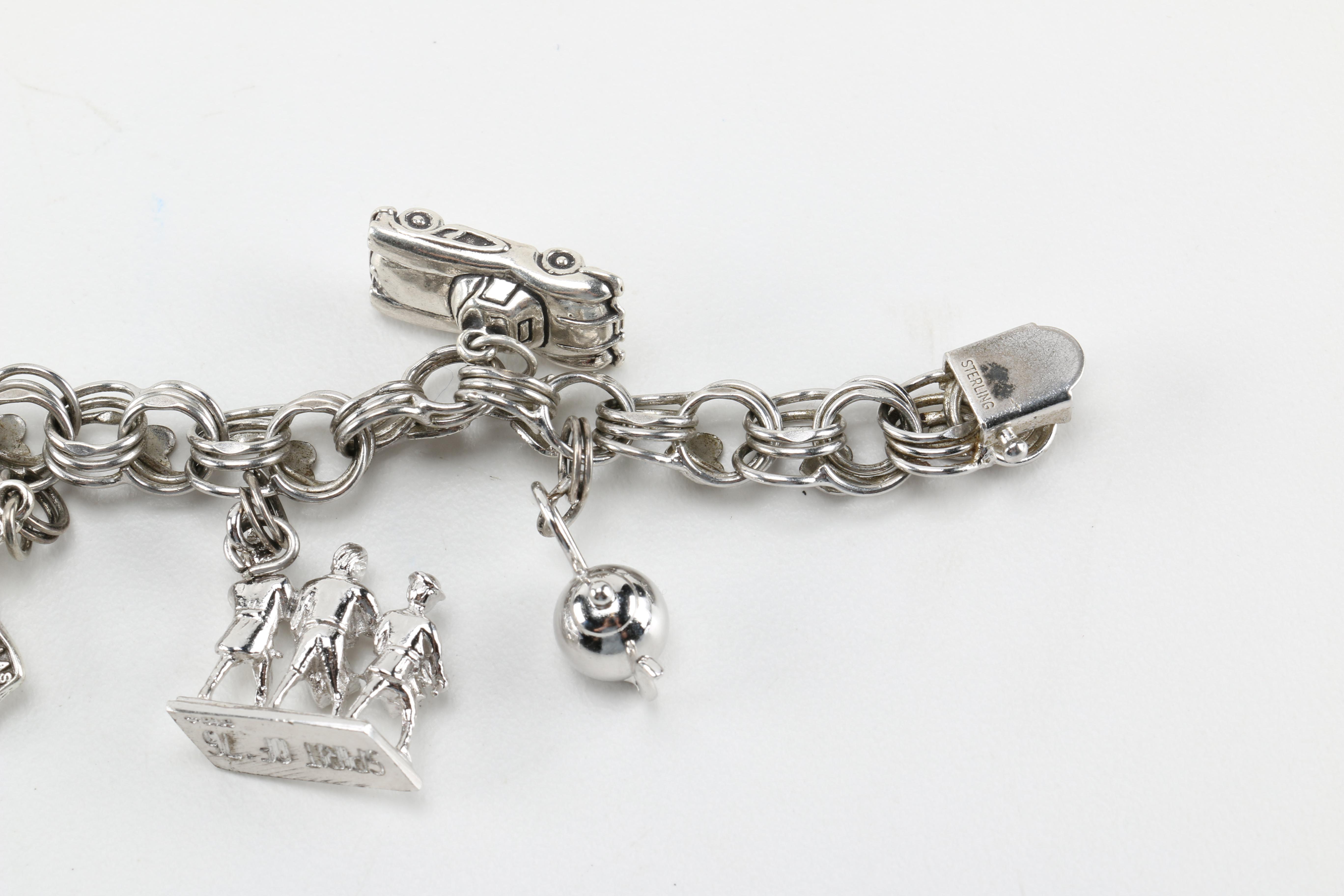 Sterling Silver Charm Bracelet