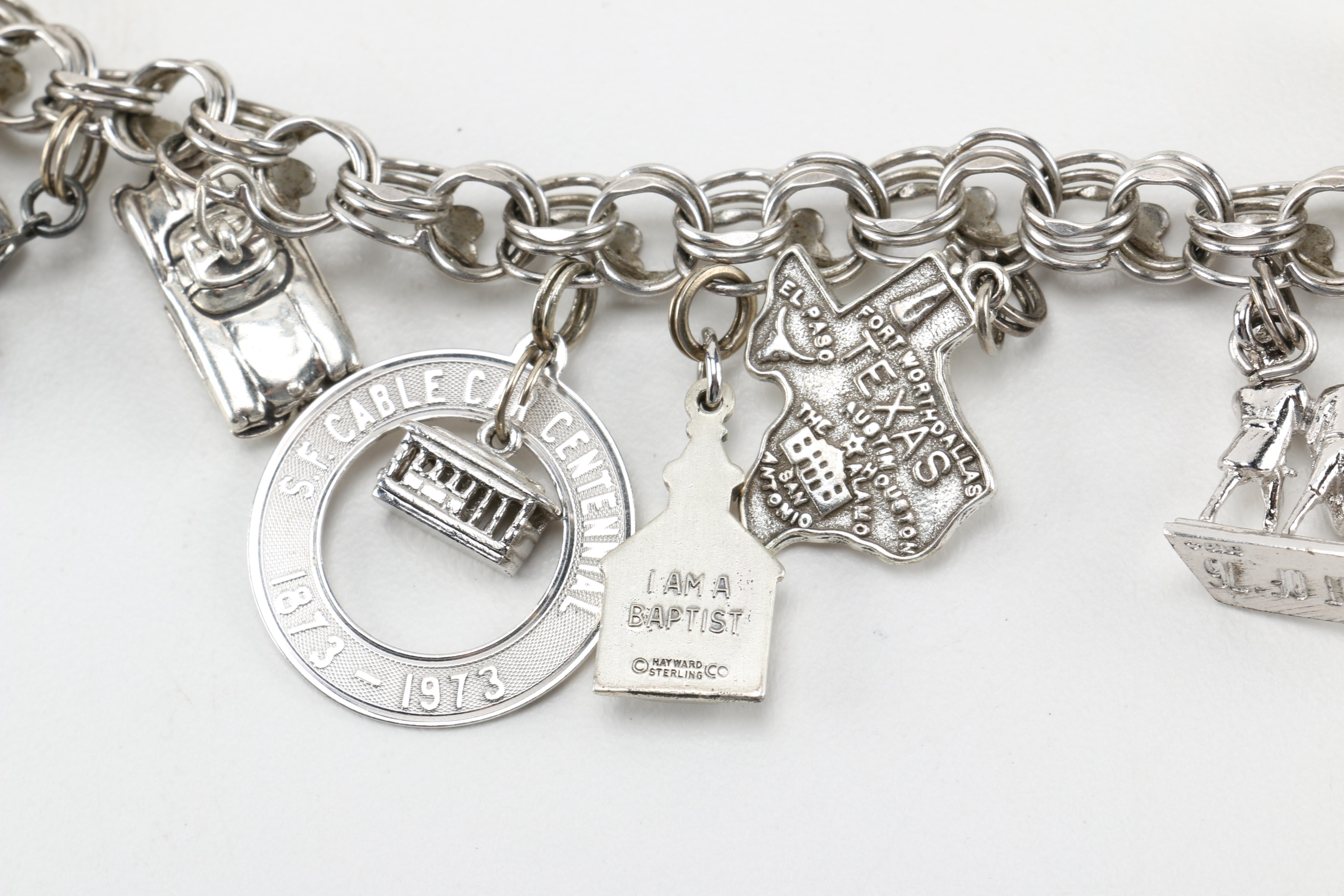 Sterling Silver Charm Bracelet