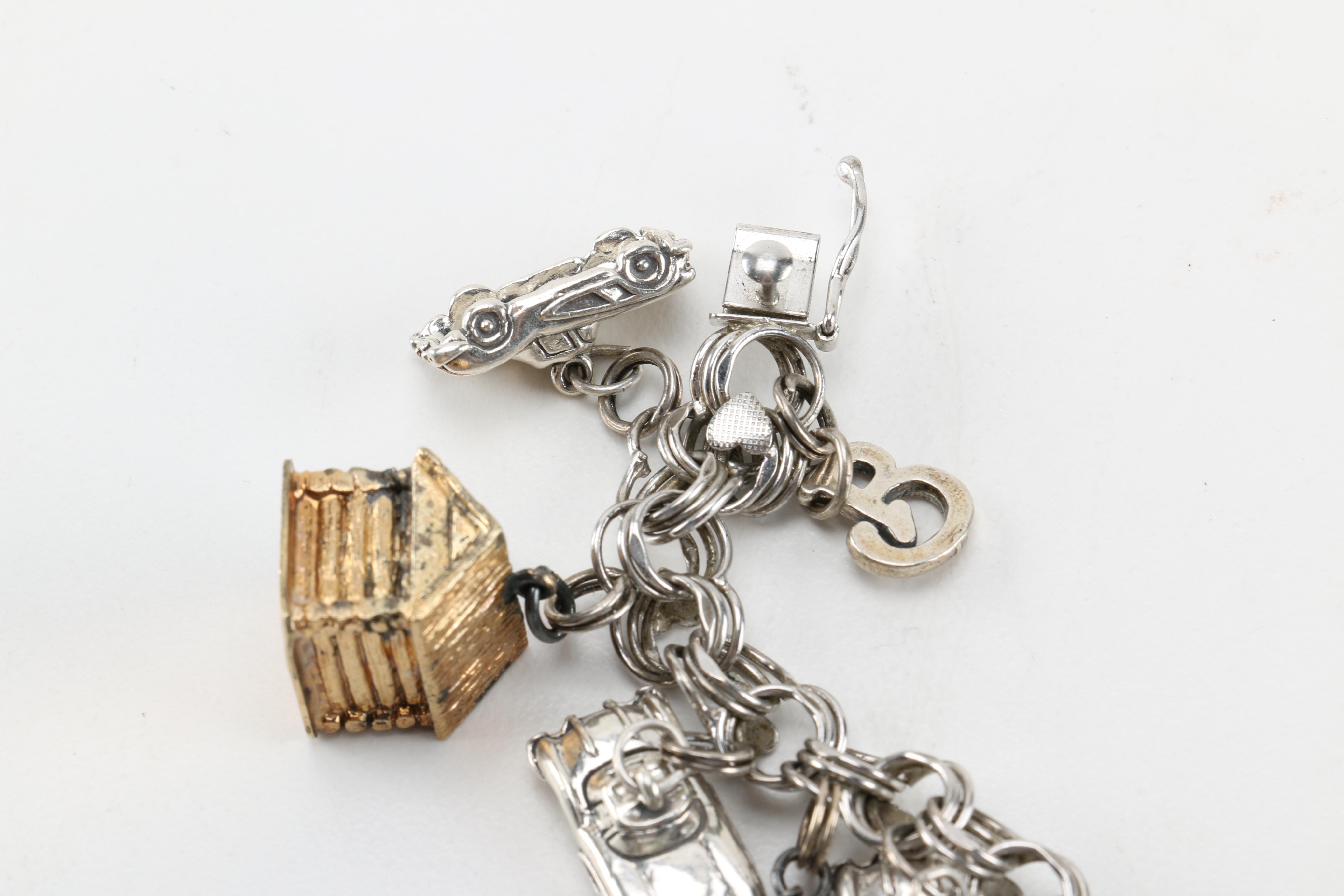 Sterling Silver Charm Bracelet