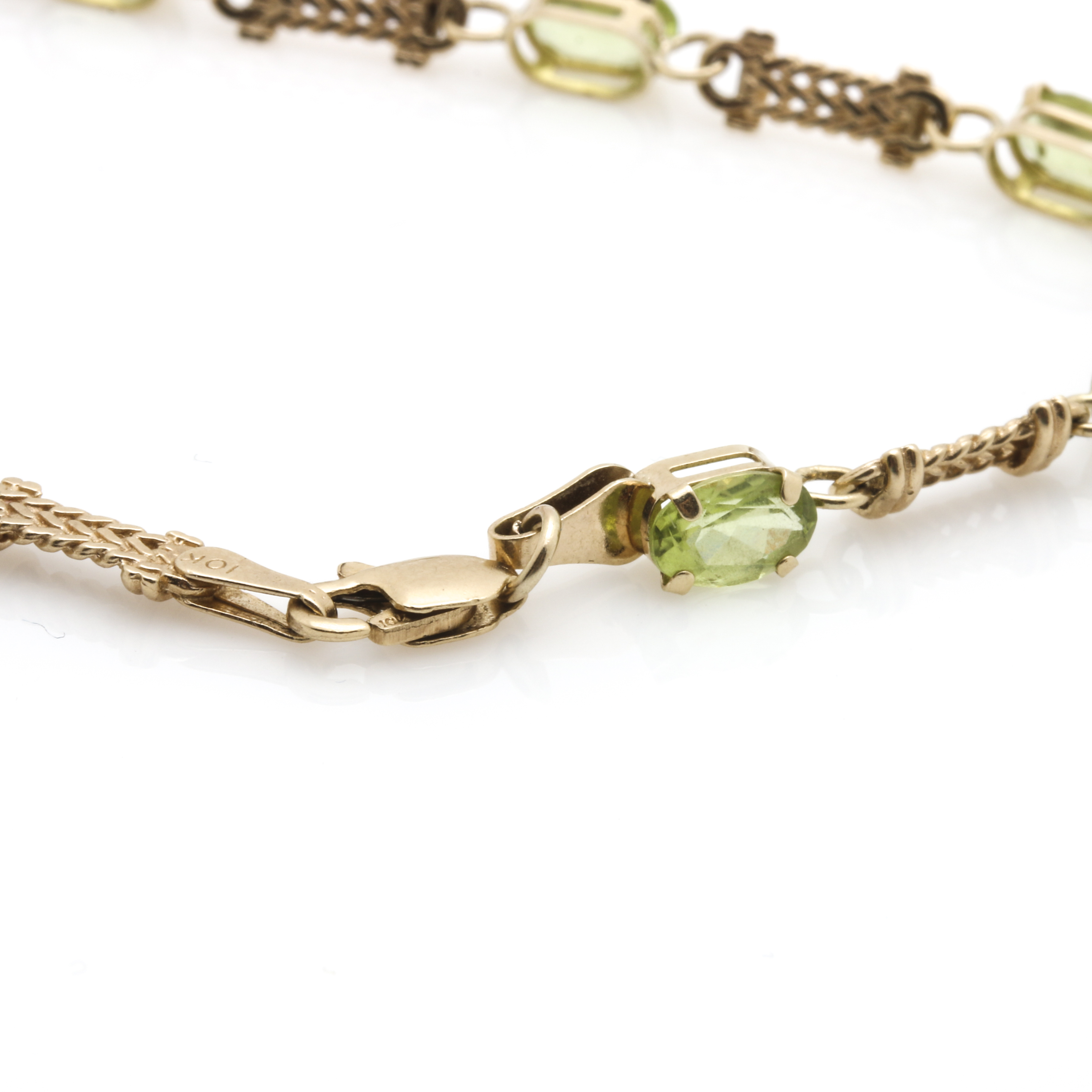 Clyde Duneier 10K Yellow Gold Duneier 4.05 CTW Peridot Bracelet