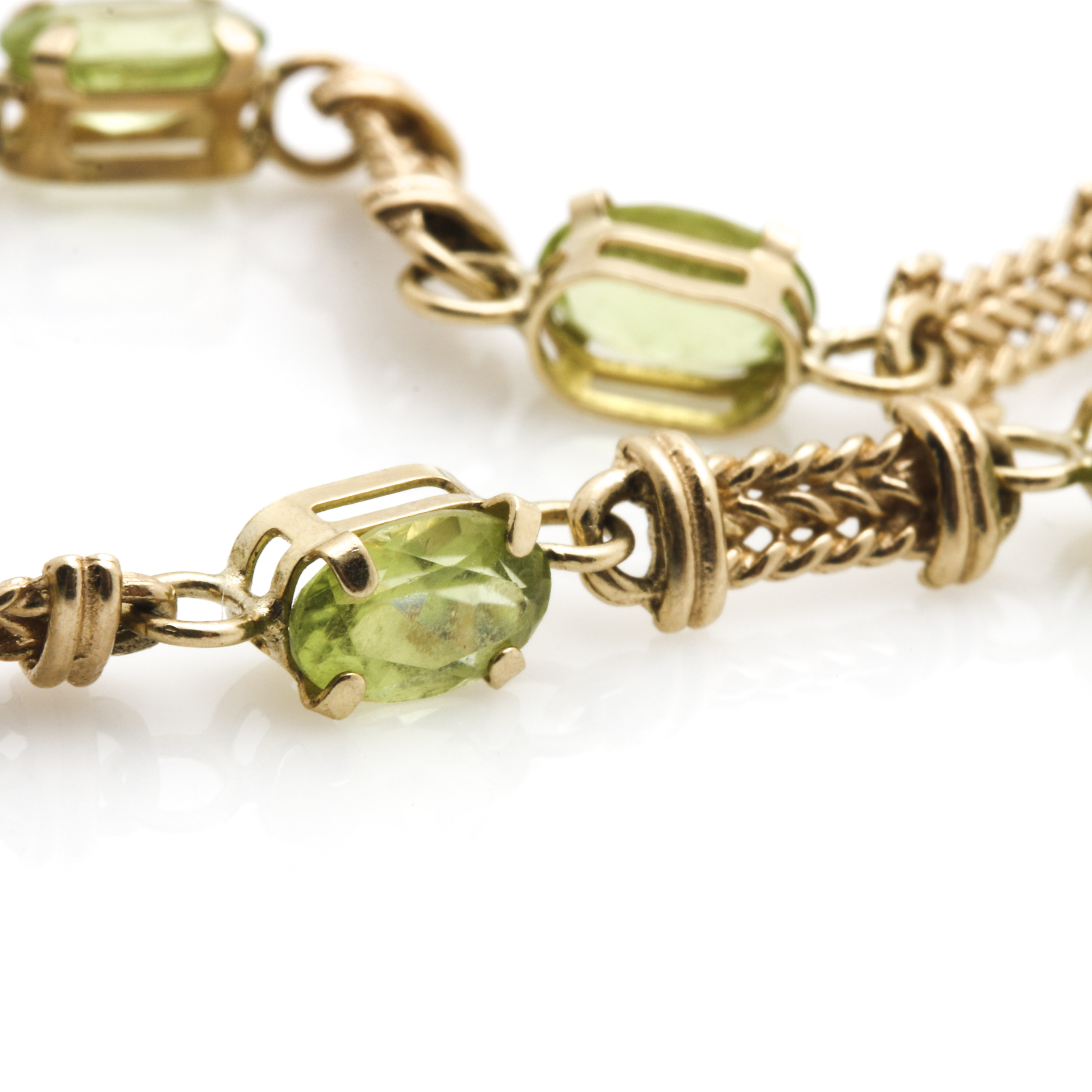 Clyde Duneier 10K Yellow Gold Duneier 4.05 CTW Peridot Bracelet