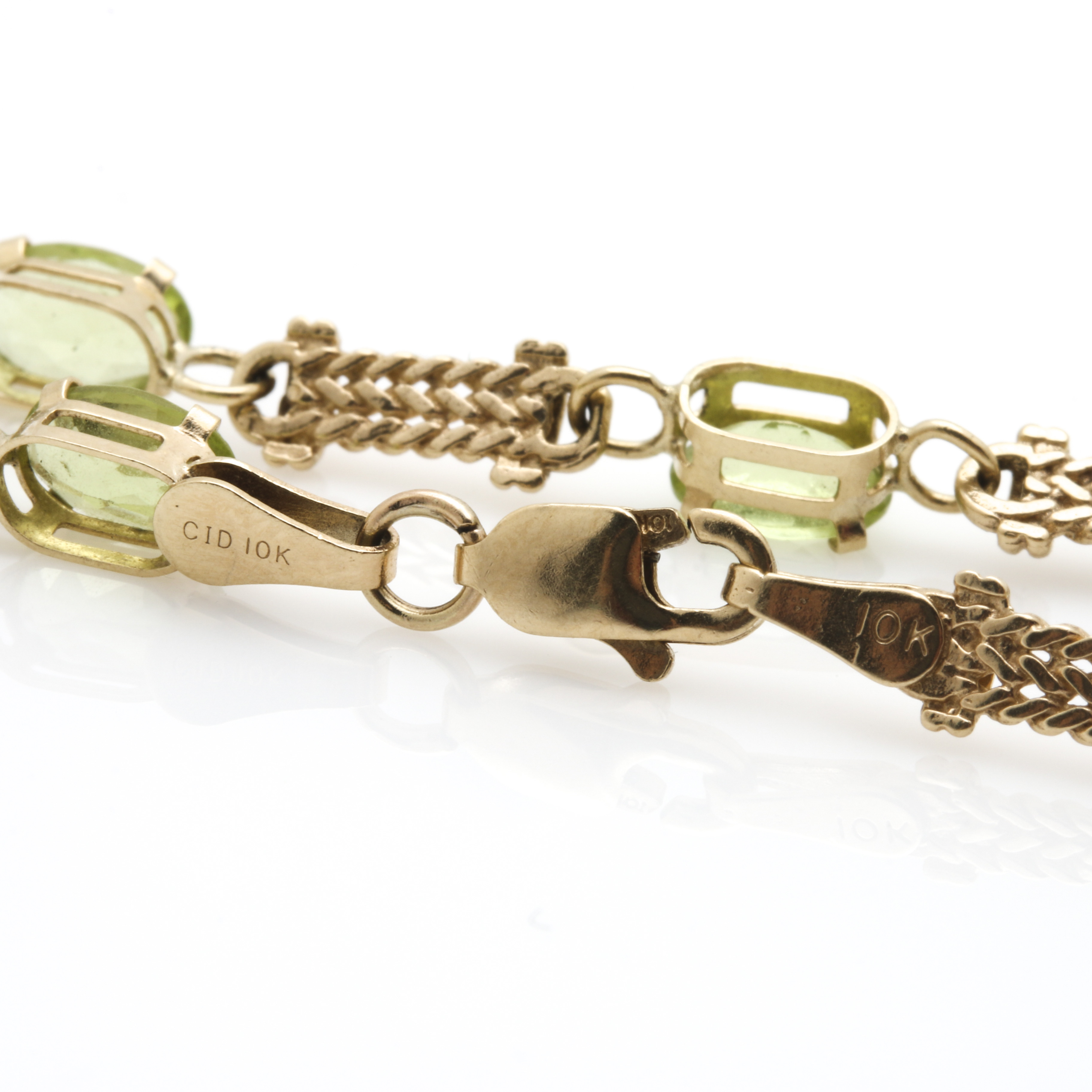 Clyde Duneier 10K Yellow Gold Duneier 4.05 CTW Peridot Bracelet