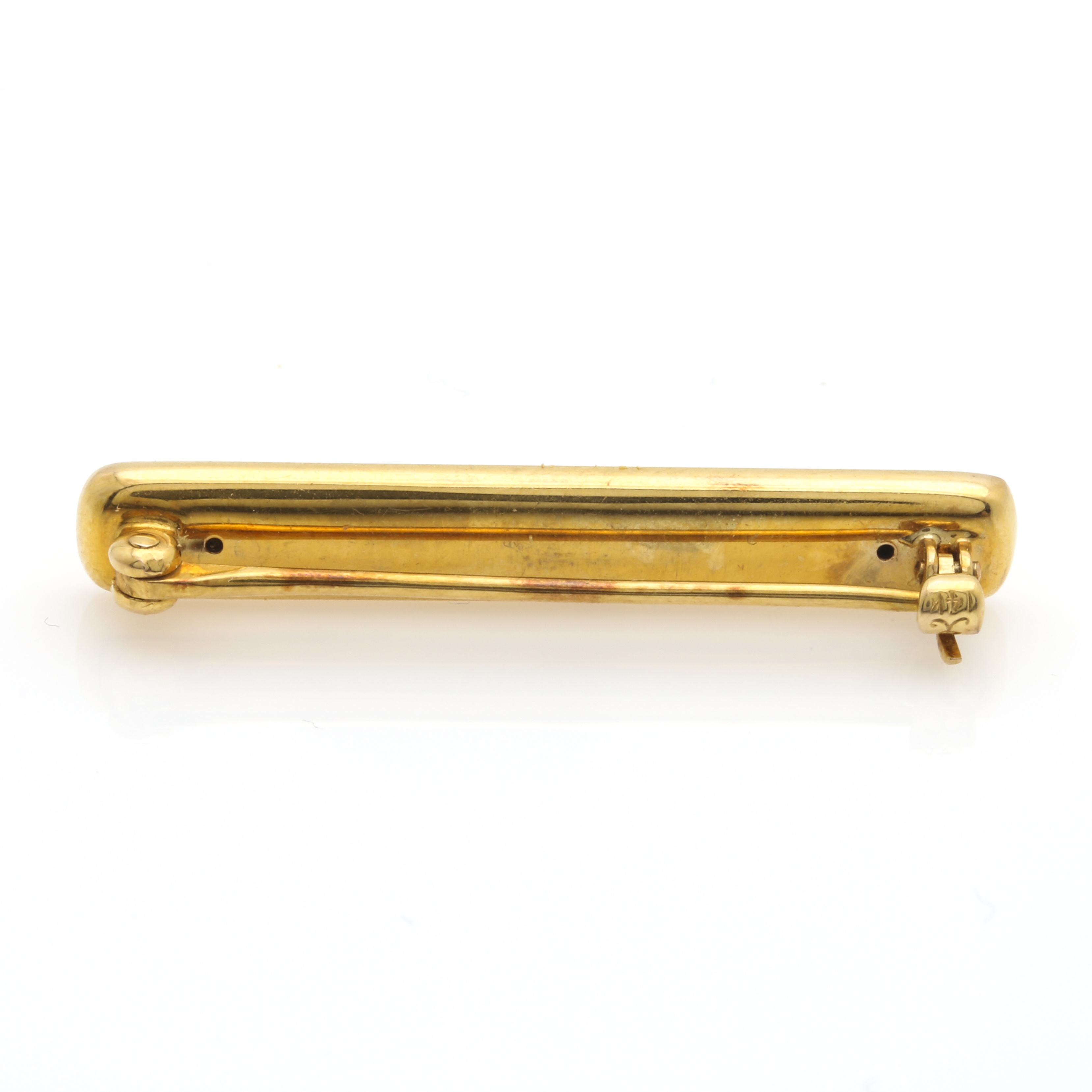 14K Yellow Gold Bar Pin