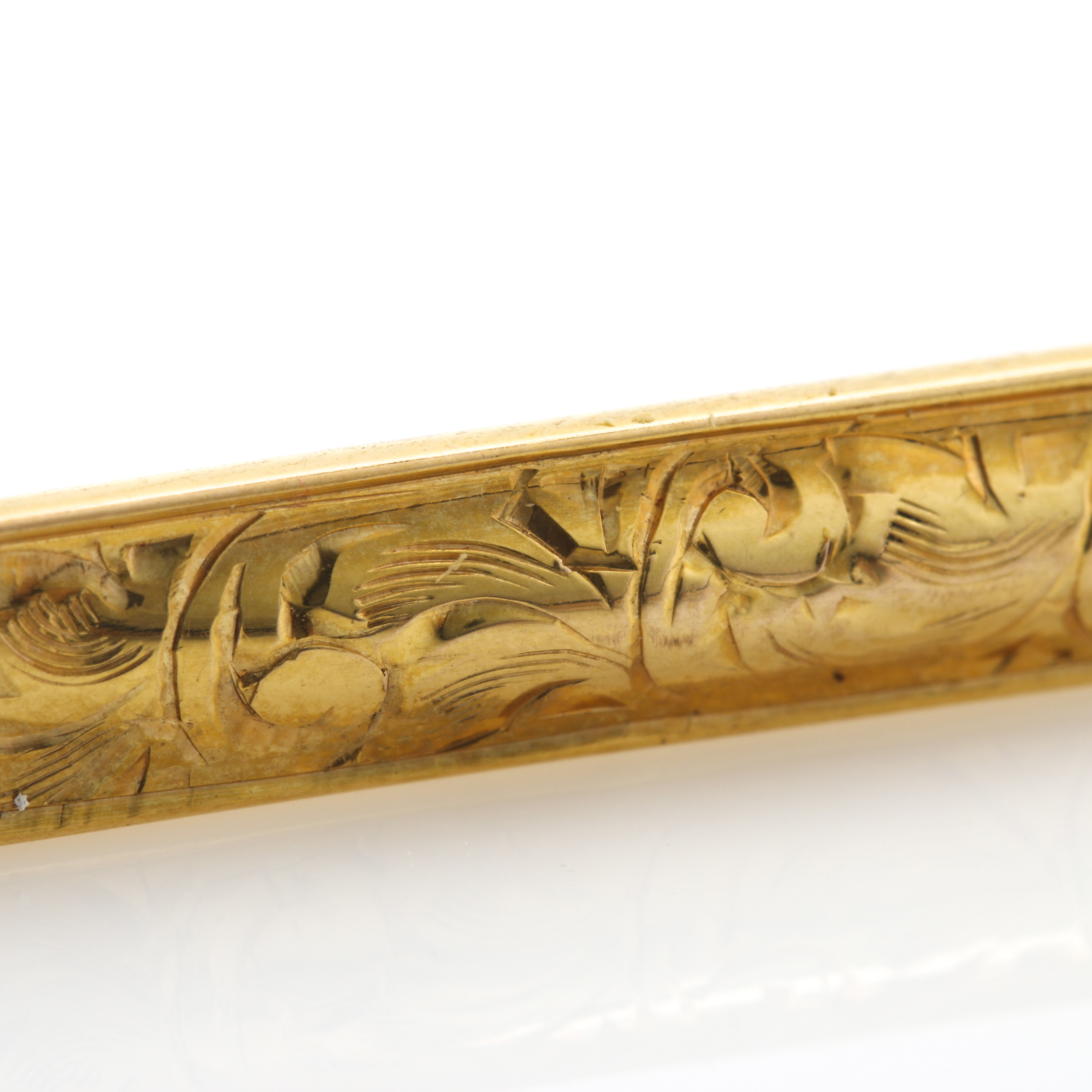 14K Yellow Gold Bar Pin