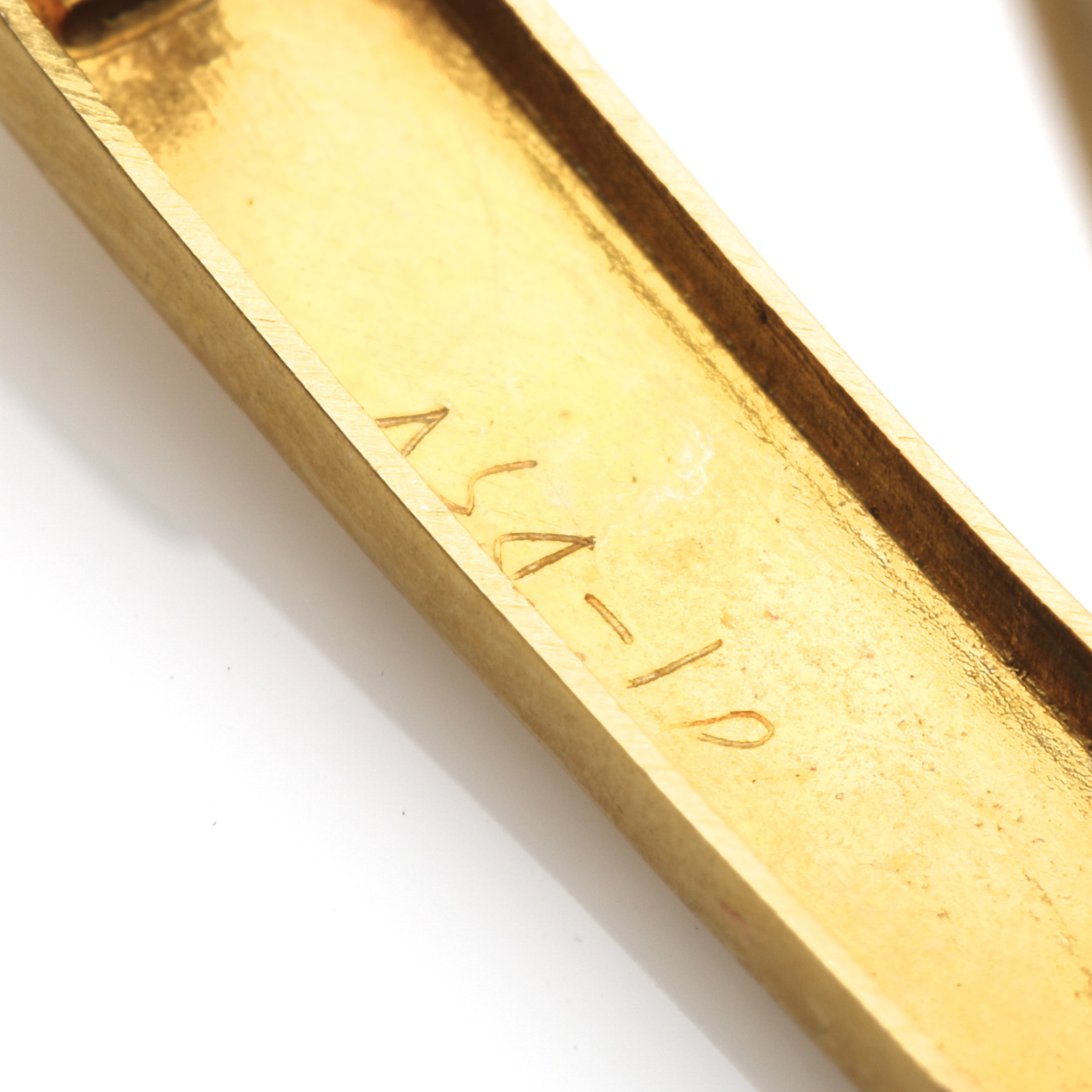10K Yellow Gold Bar Pins