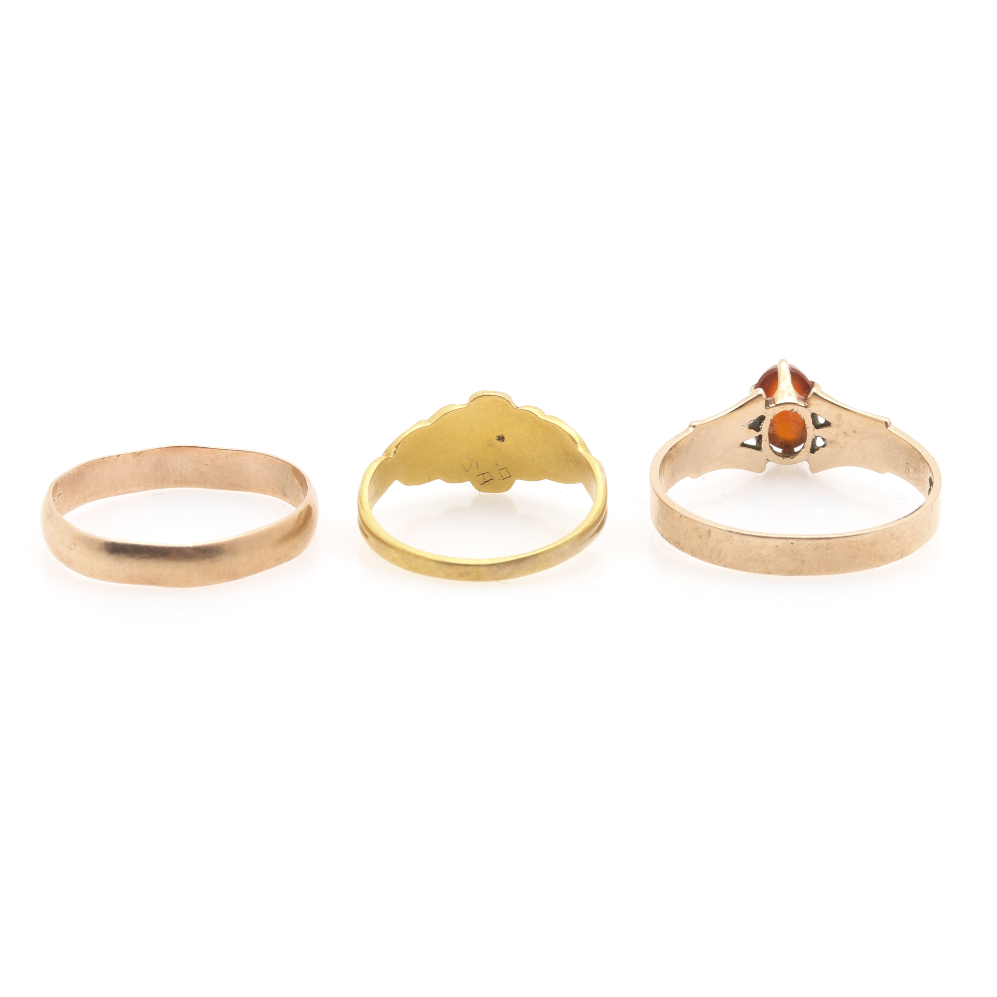 10K Yellow Gold Assortment of Gemstone Rings
