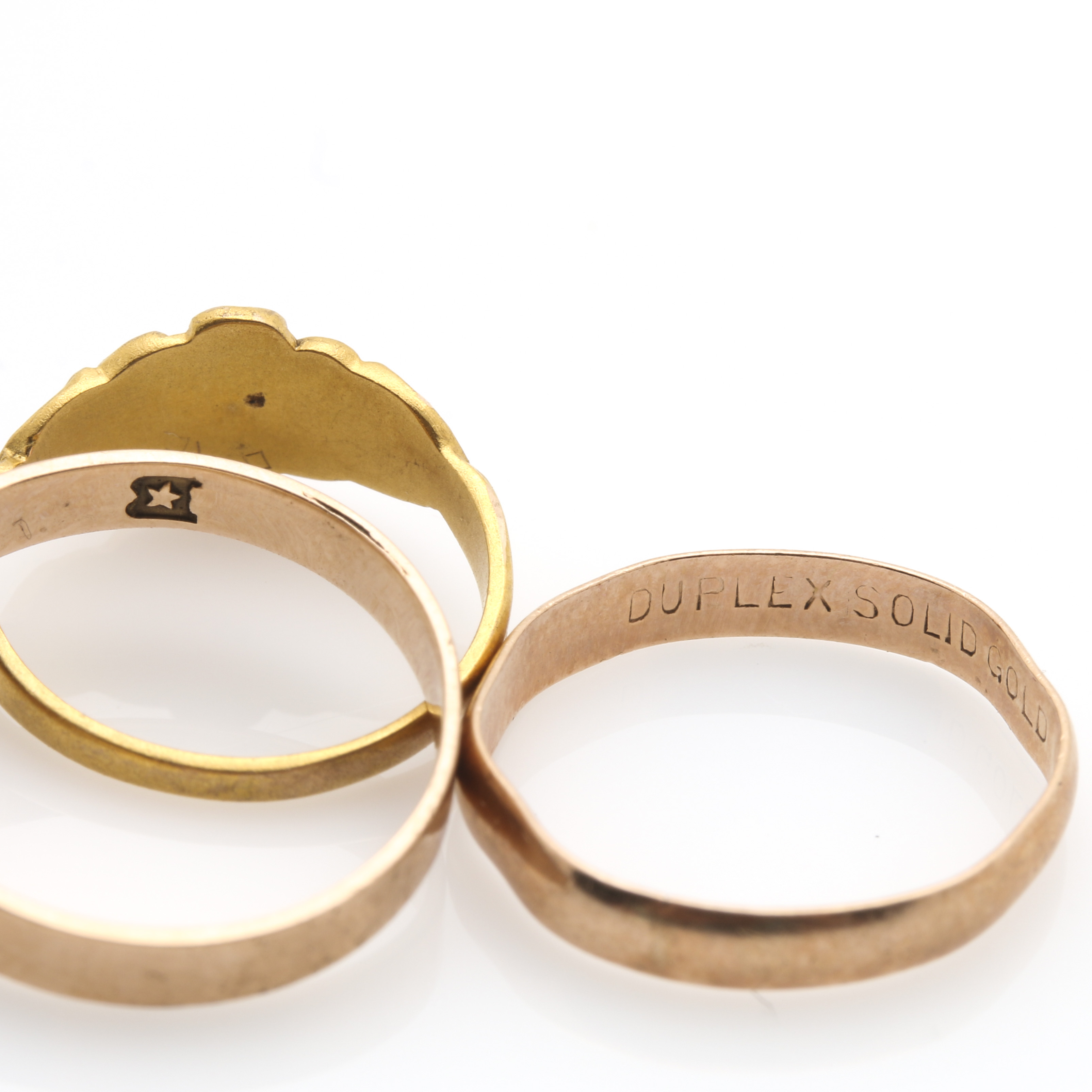 10K Yellow Gold Assortment of Gemstone Rings