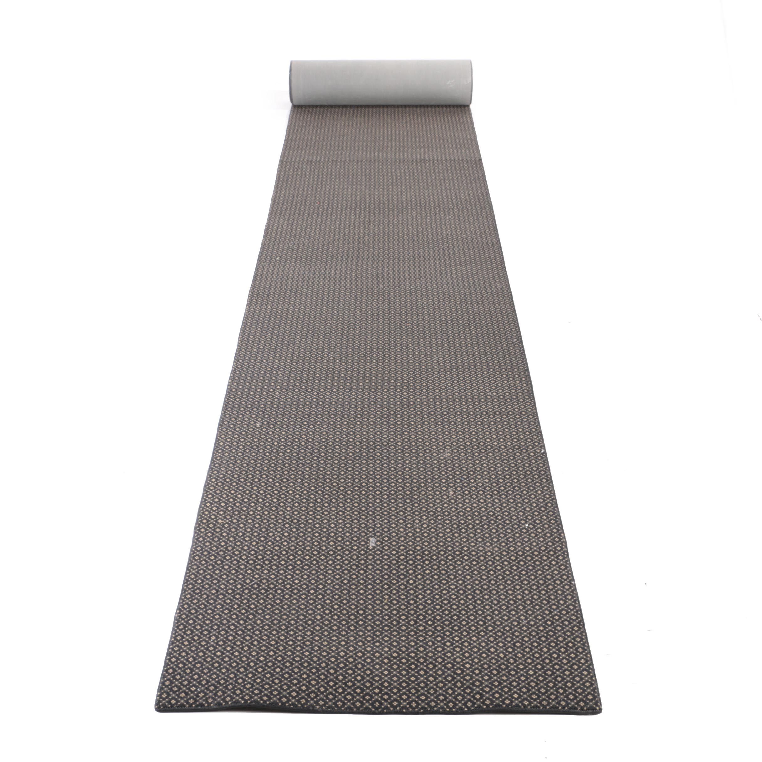 Extra-Long Machine-Made Diamond Lattice Hallway Runner