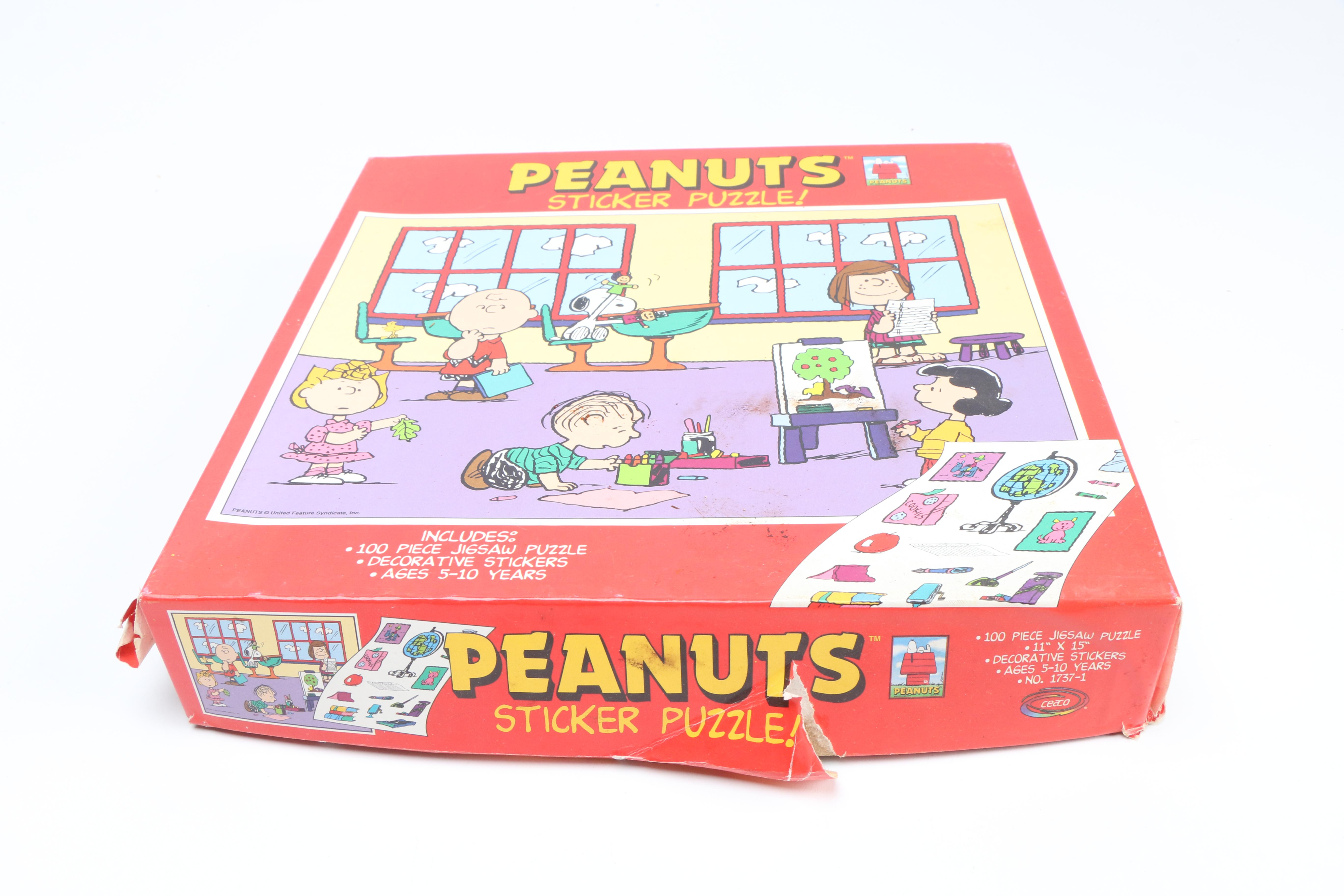 "Peanuts" Card Game and Jigsaw Puzzles