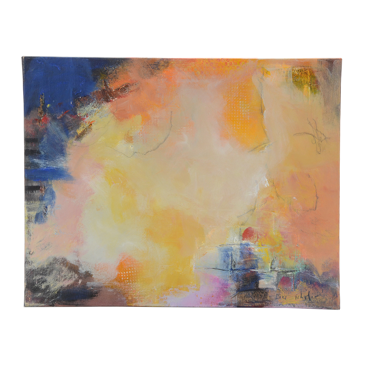 Lisa Schafer Original Abstract Acrylic on Canvas "Elle Said"