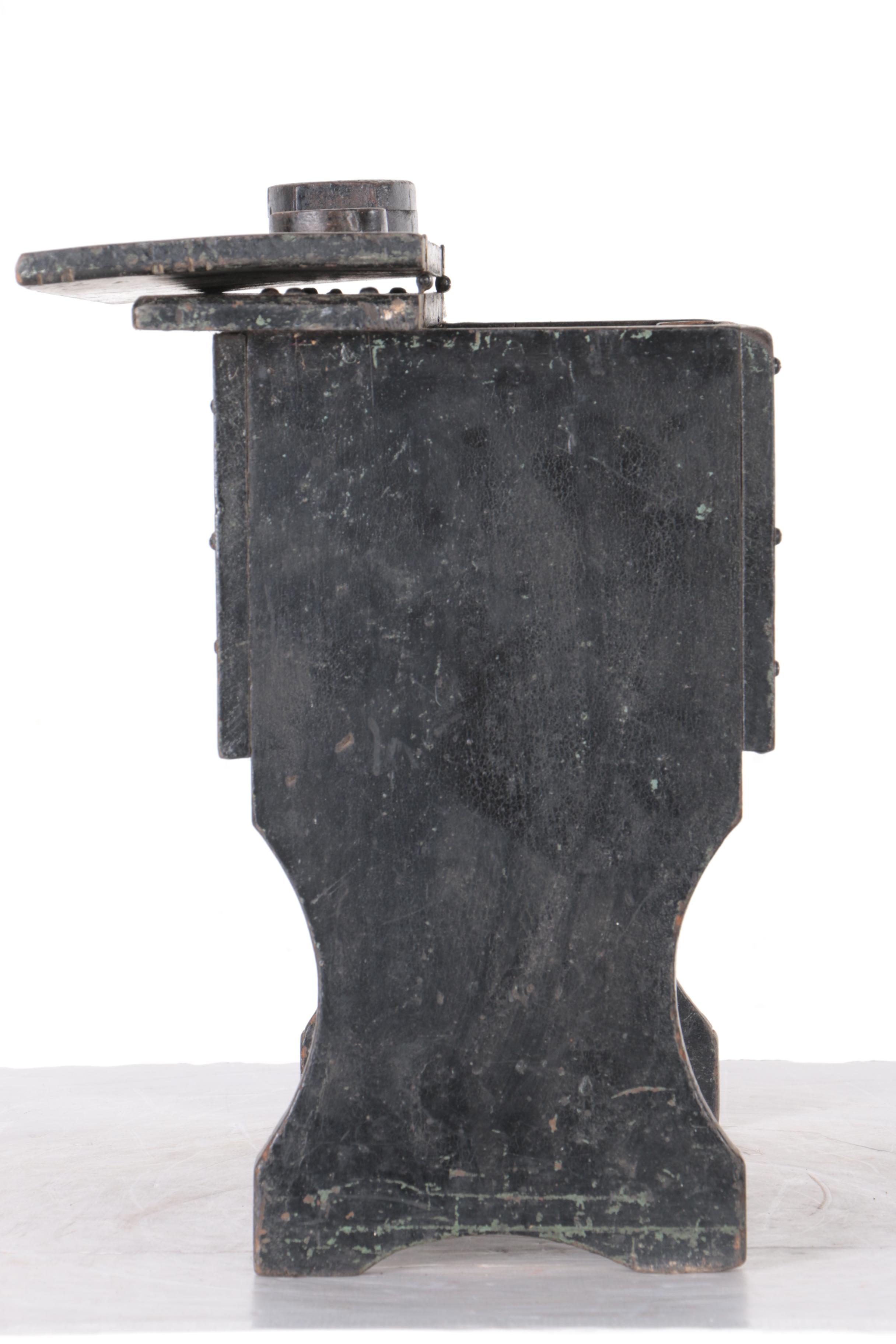 Rustic Painted Storage Stool